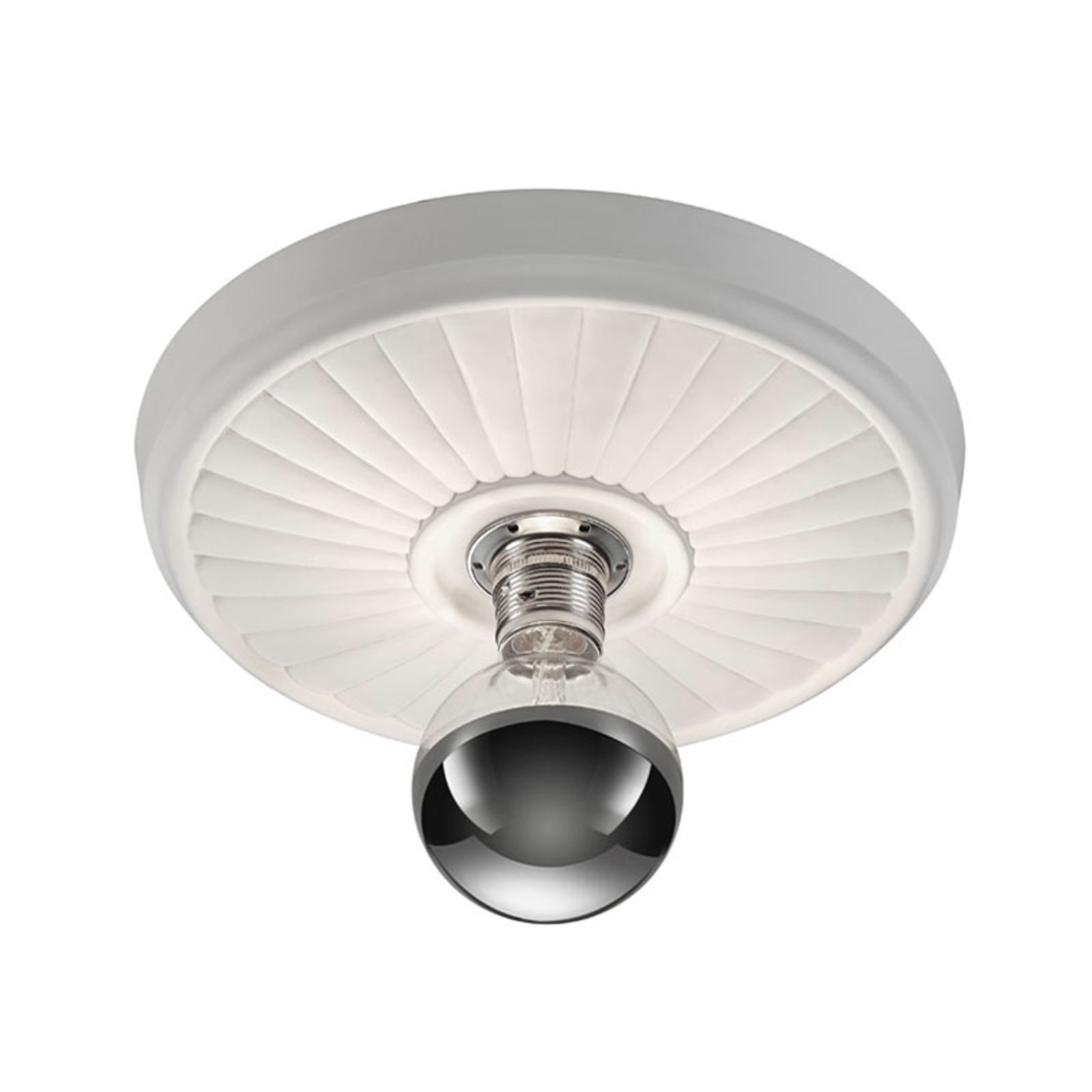Trio Lighting Iris ceiling light, plaster, stucco look Ø 55.5 cm, for Living / Dining Room, plaster, E27, 40 W, energy efficiency: A++, H: 8 cm