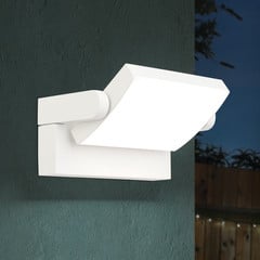 Aplique LED de exterior Ginger, IP54, CCT, blanco