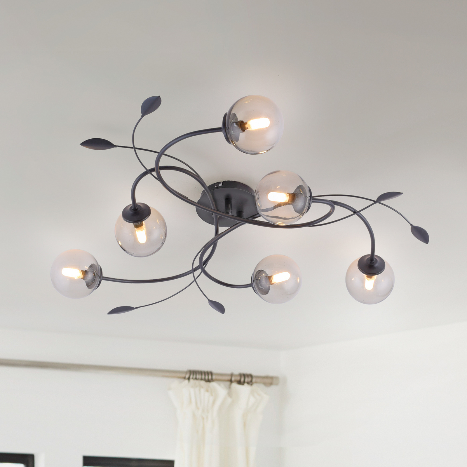 Paul Neuhaus Widow lampa sufitowa LED, 6-punktowa