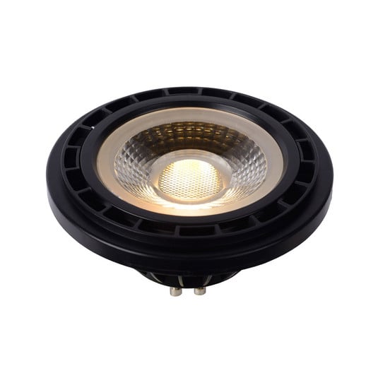 Refletor LED GU10 12W 3000K de fraco a quente, preto