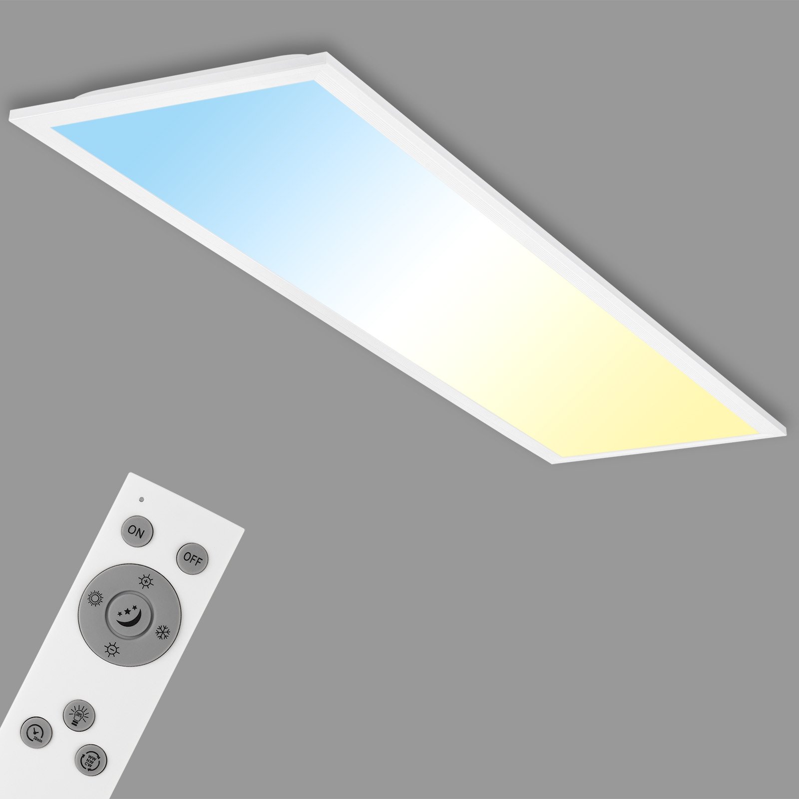 LED-panel Piatto CCT fjärrkontroll, 100 x 25 weiß