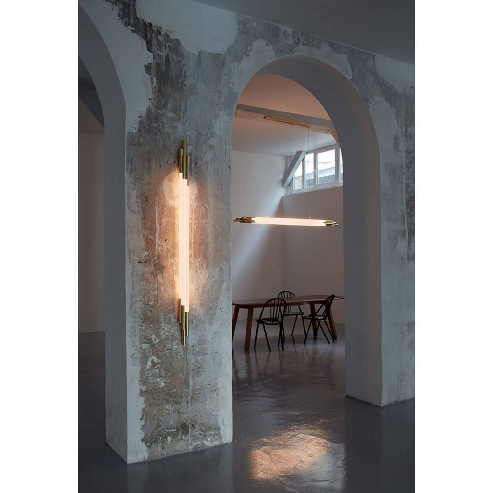 Org Wandleuchte 1050 Gold DCW - Wohnzimmer - Glas