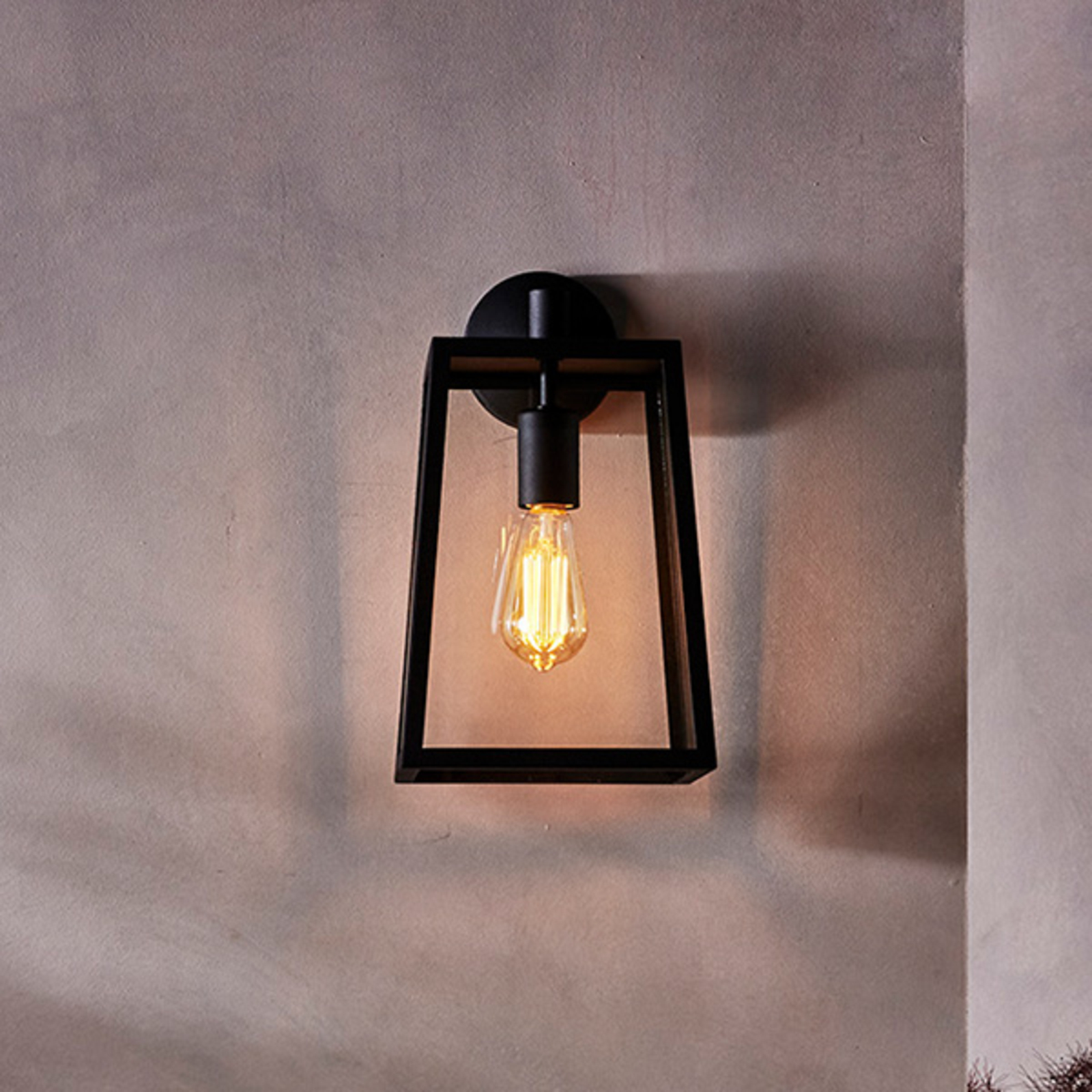 Astro Calvi - udendørs væglampe, 38,5 cm, sort