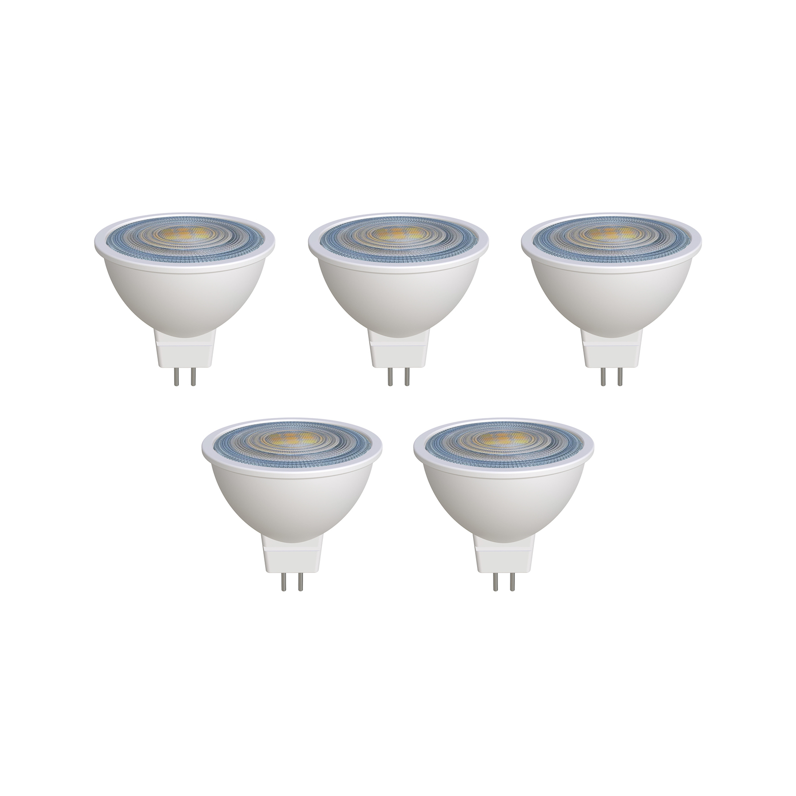 Prios LED refletor GU5.3 7.5W 621lm 36° branco 830 conjunto de 5