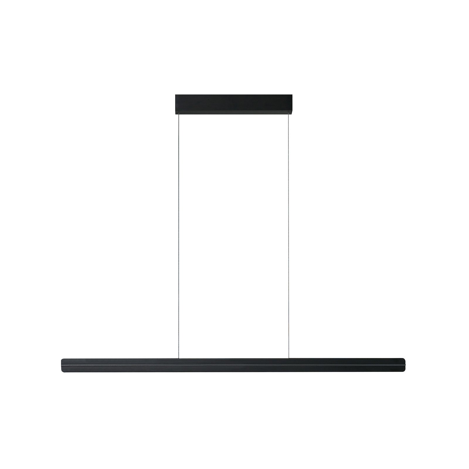 Candeeiro suspenso LED Bopp Switch, preto, comprimento 118 cm, metal