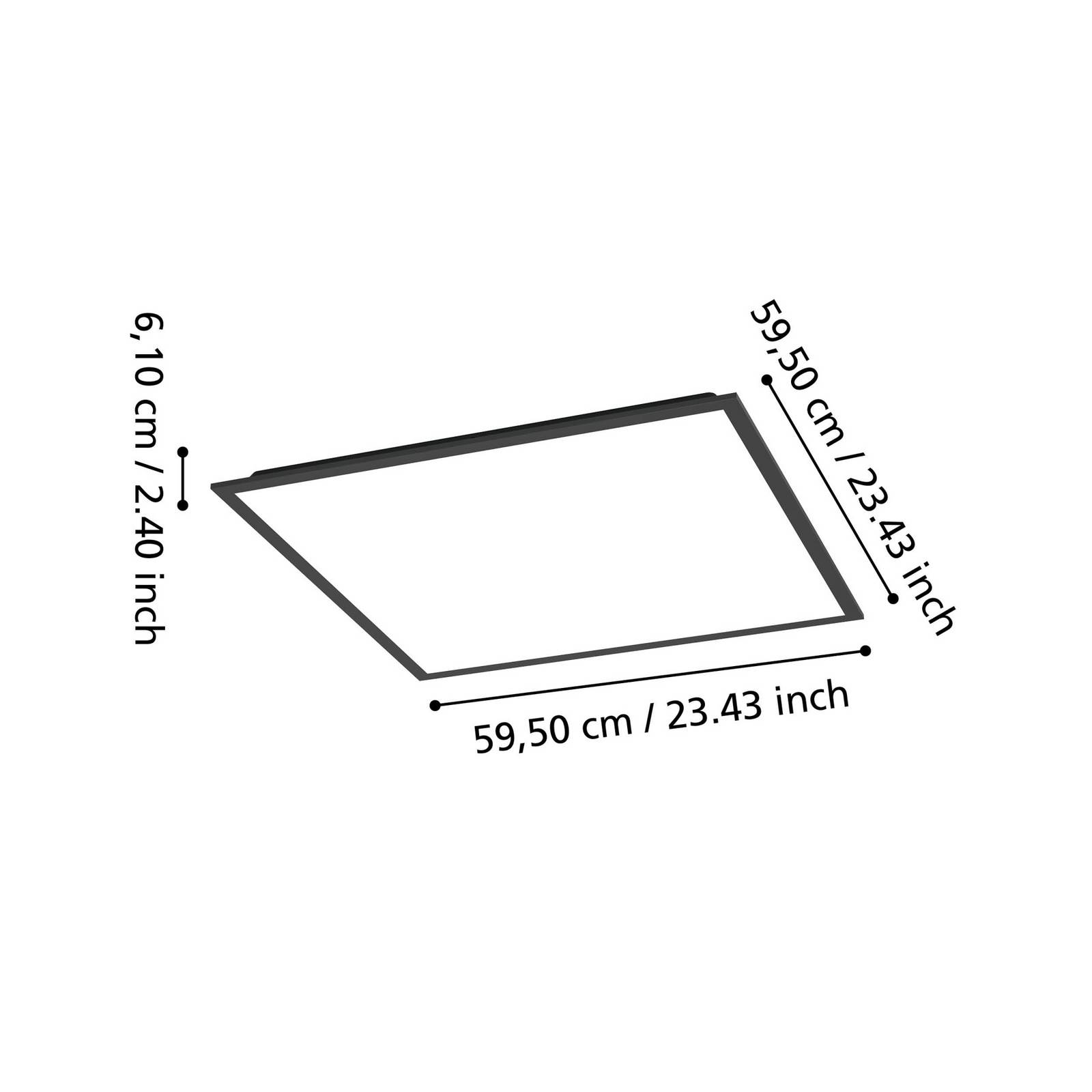 Eglo Hängeleuchte Oxpark, Länge 92 Cm, Grün/weiß/schwarz, 3-flg. 
