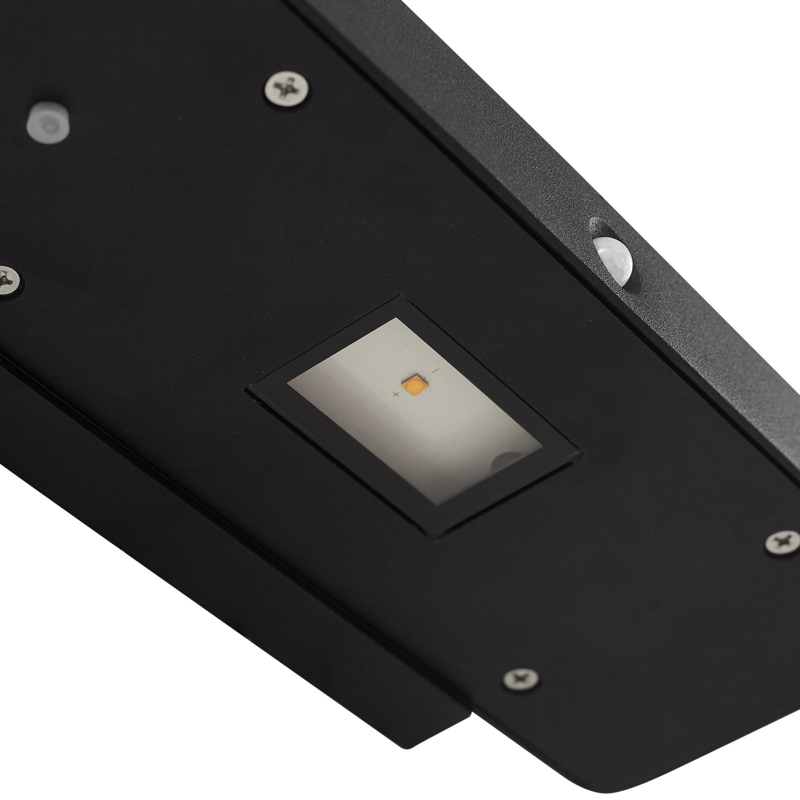 Tavon Square LED Ogniwo słoneczne Lampa Ścienna Dim. w/Sensor Czarny - Lucande
