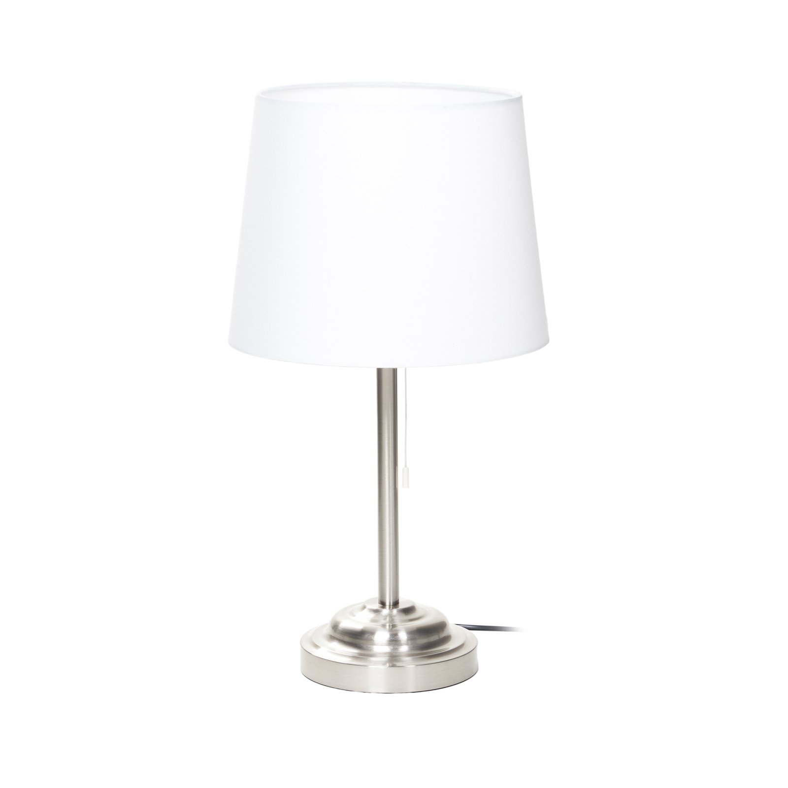 Lámpara de mesa Alomira de Lindby, 52 cm, níquel