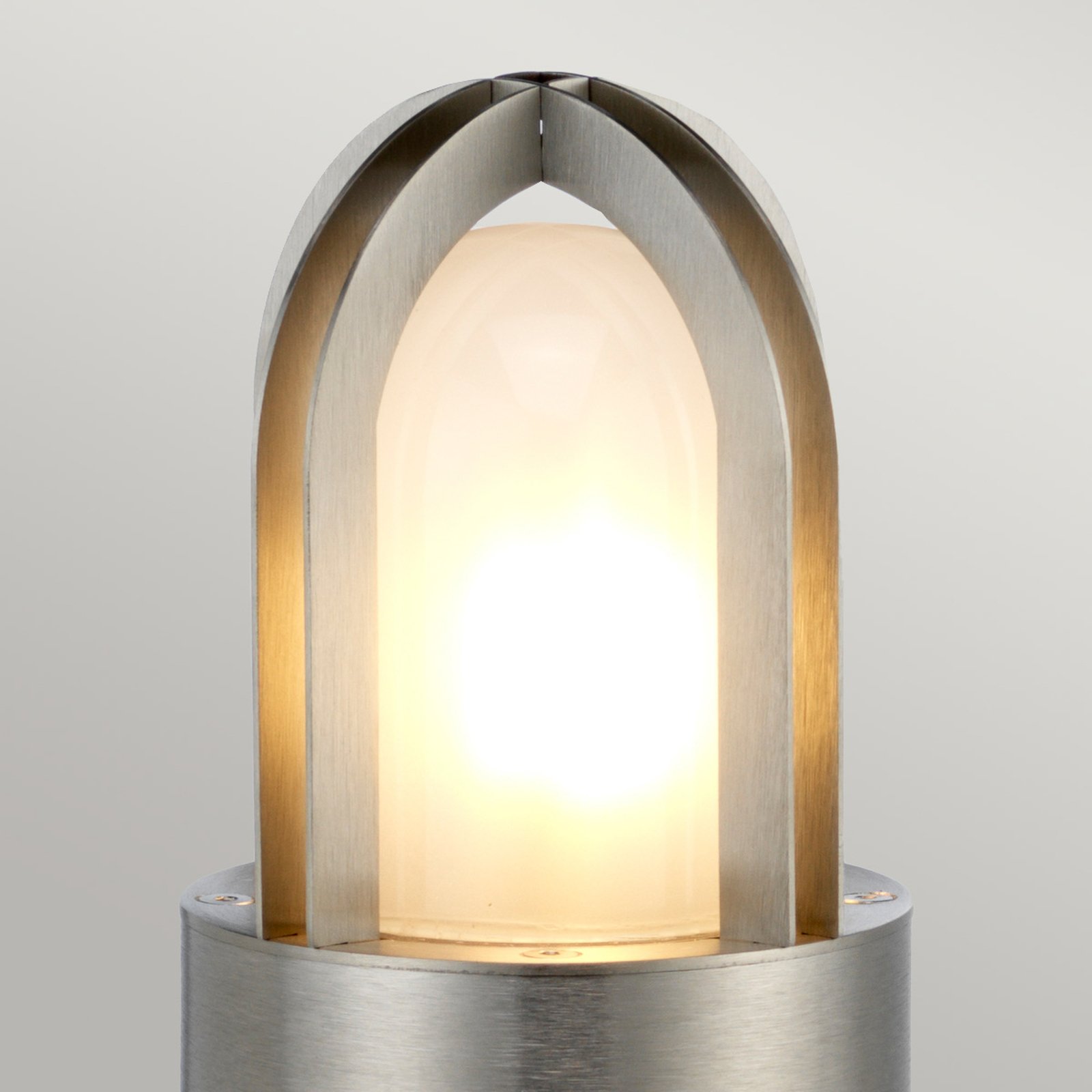 Paignton podstavna svetilka iz nerjavečega jekla srebrna