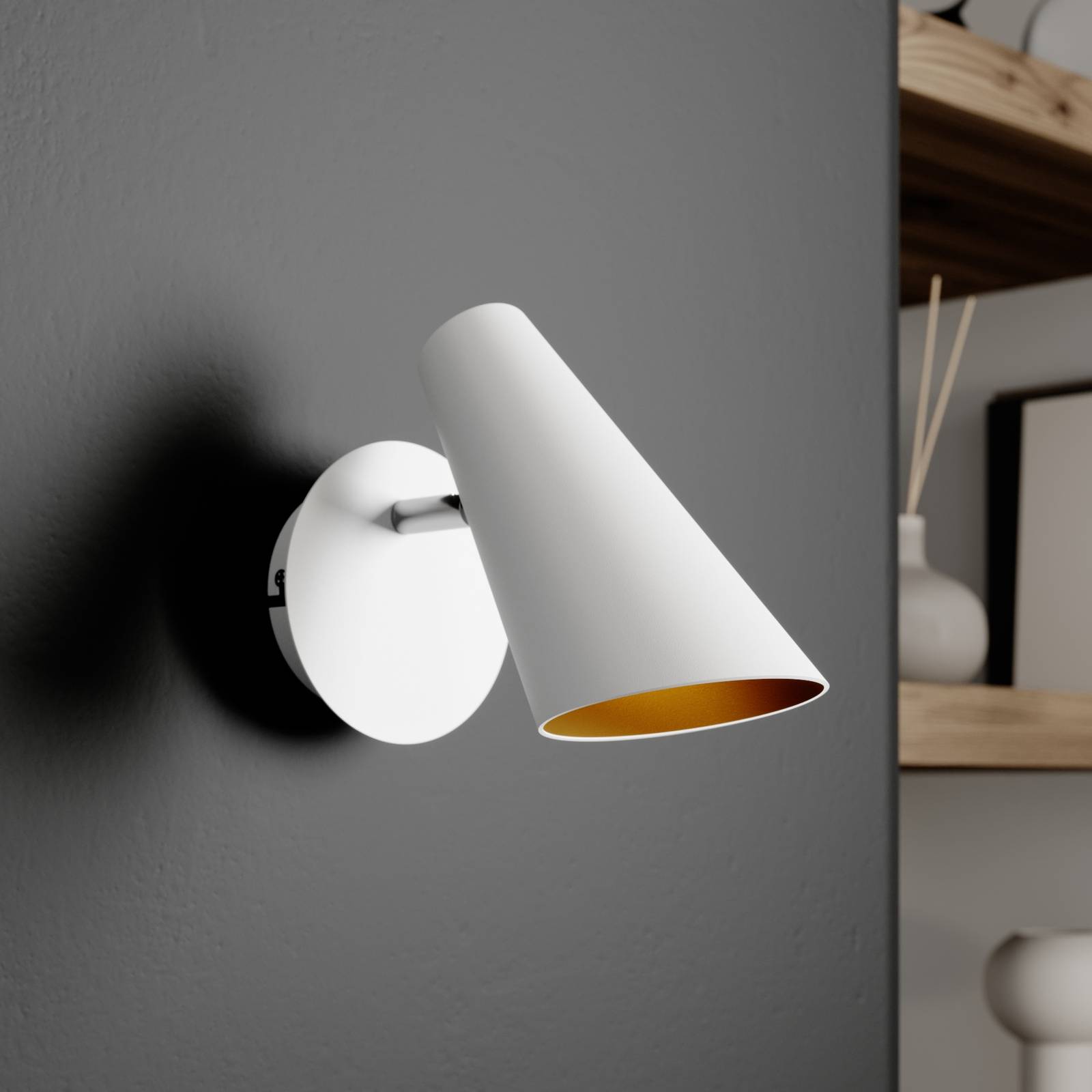 Lucande Wibke lampa ścienna w kolorze białym