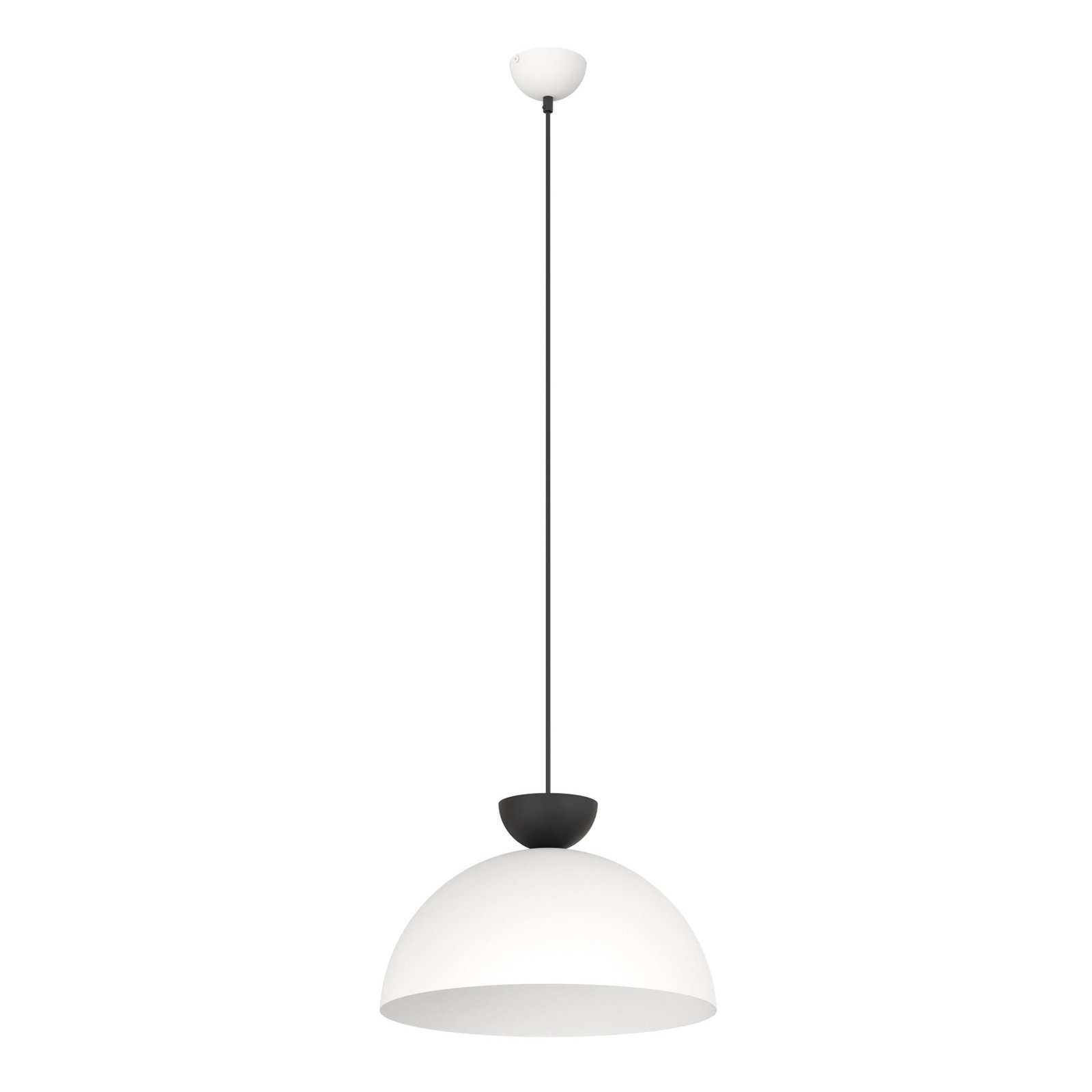 Hanglamp Lunaro, wit, Ø 40 cm, metaal