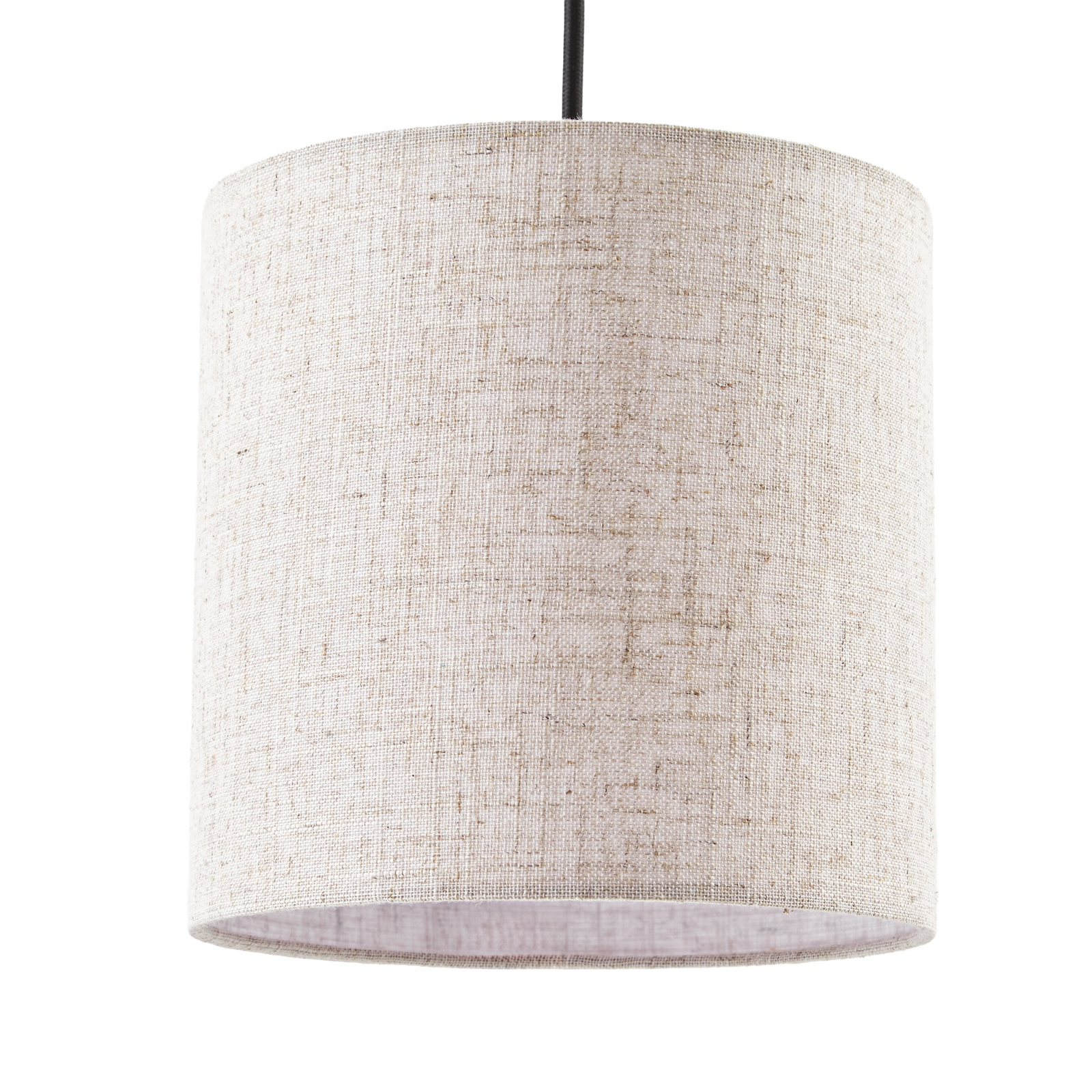 Suspension Jorvan, 100 cm, bois/tissu, à 3 lampes - Lucande Suspension Jorvan, 100 cm, bois/tissu, à 3 lampes - Lucande