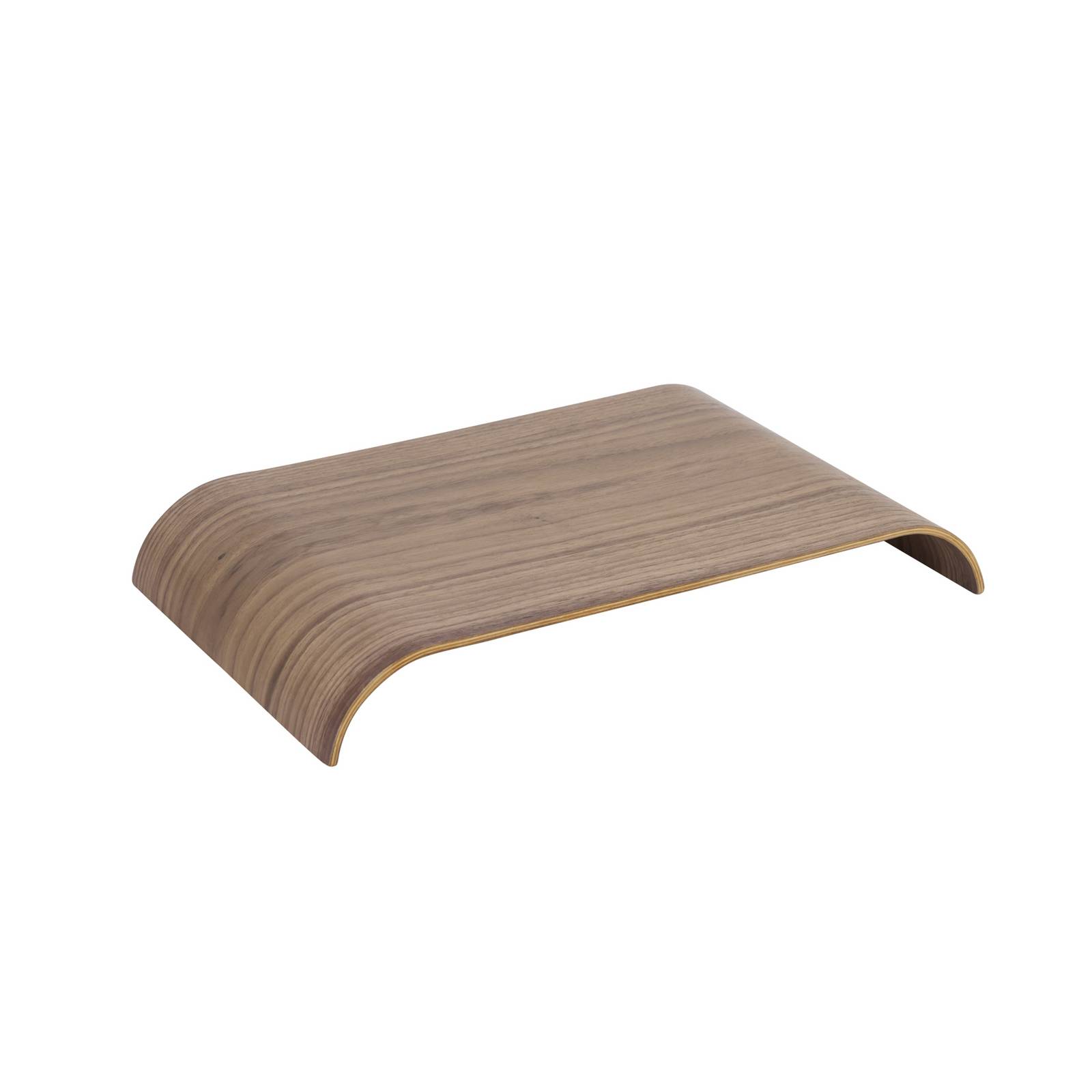 Design AYTM Curva dienblad, walnootkleurig, 41 x 25 x 5 cm, hout voor woonkamer / eettafel - hout donker