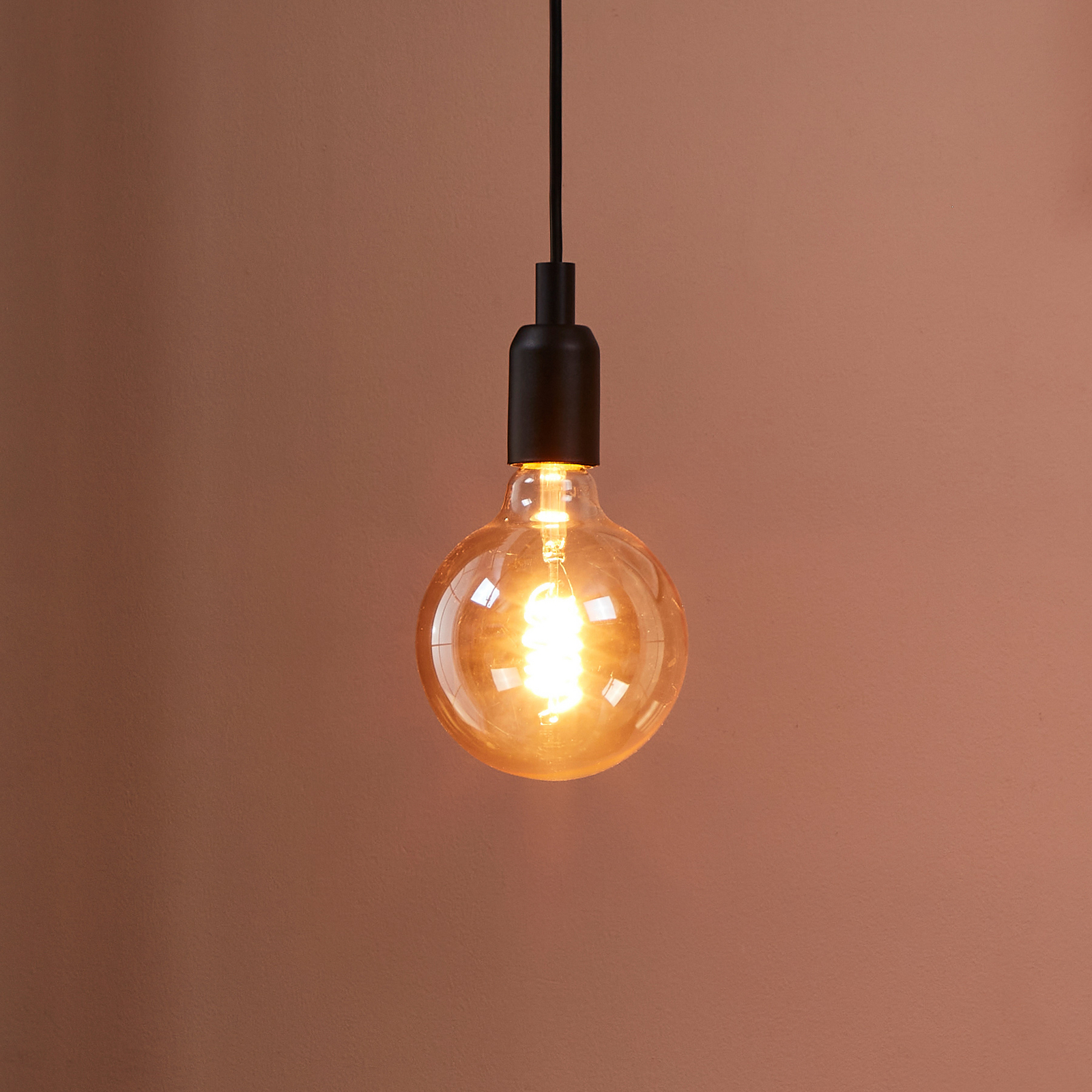 LED globus svjetiljka E27 4W jantarna Ø 12,5 cm