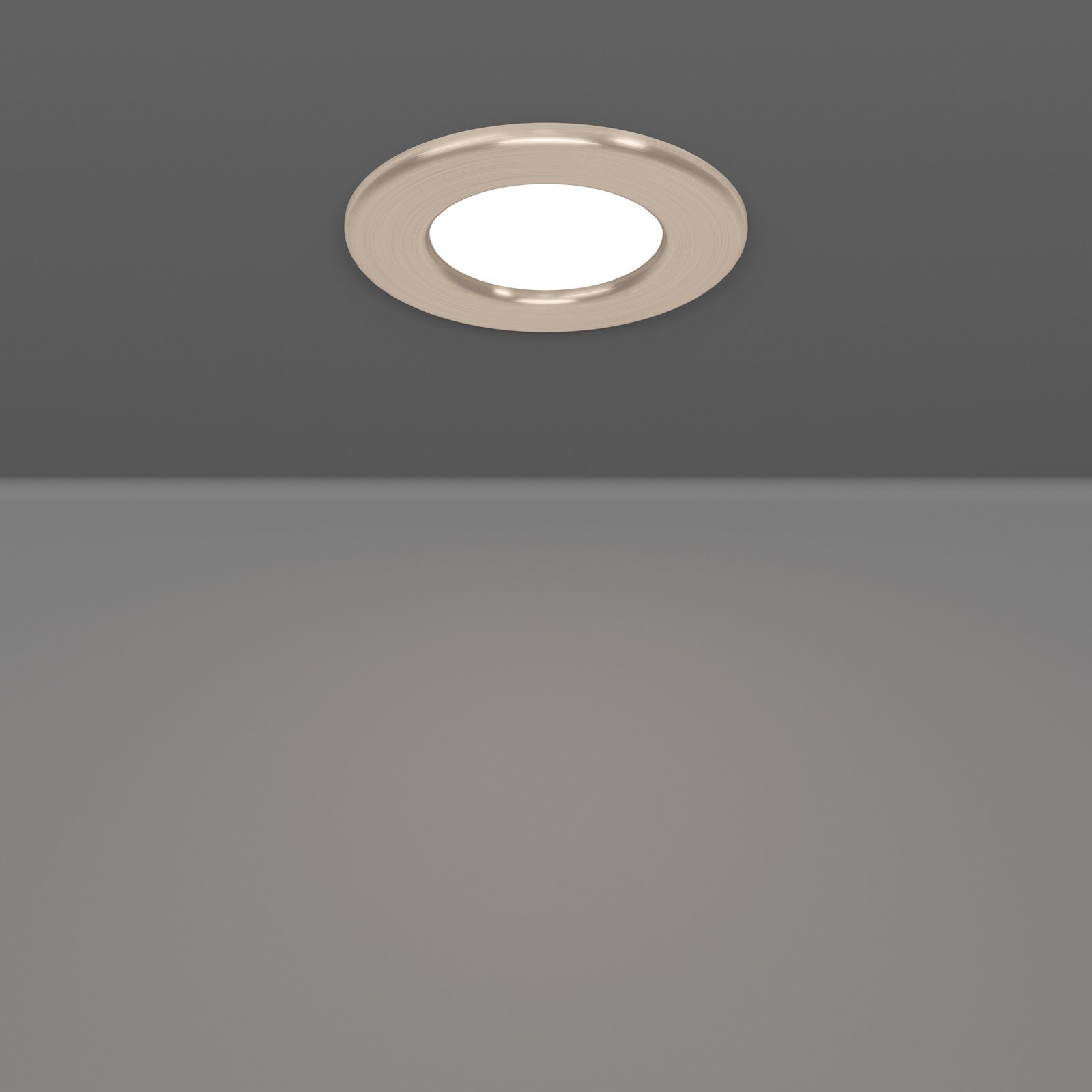 EGLO connect LED-innfellingslampe Fueva 6-Z, grå, 3-pak