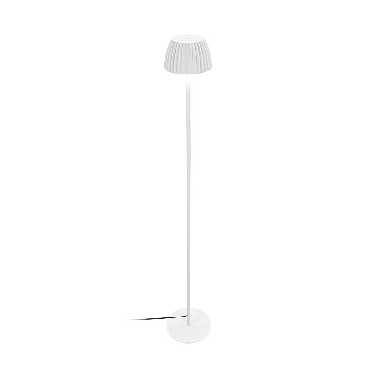 LED-Stehlampe Loca, altweiß, Höhe 123 cm, Kunststoff/Metall