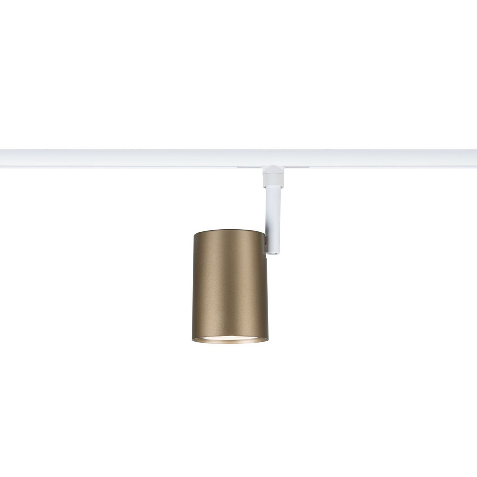 Paulmann URail tirni reflektor Luxe, zlato-bel, Ø 7 cm, GU10