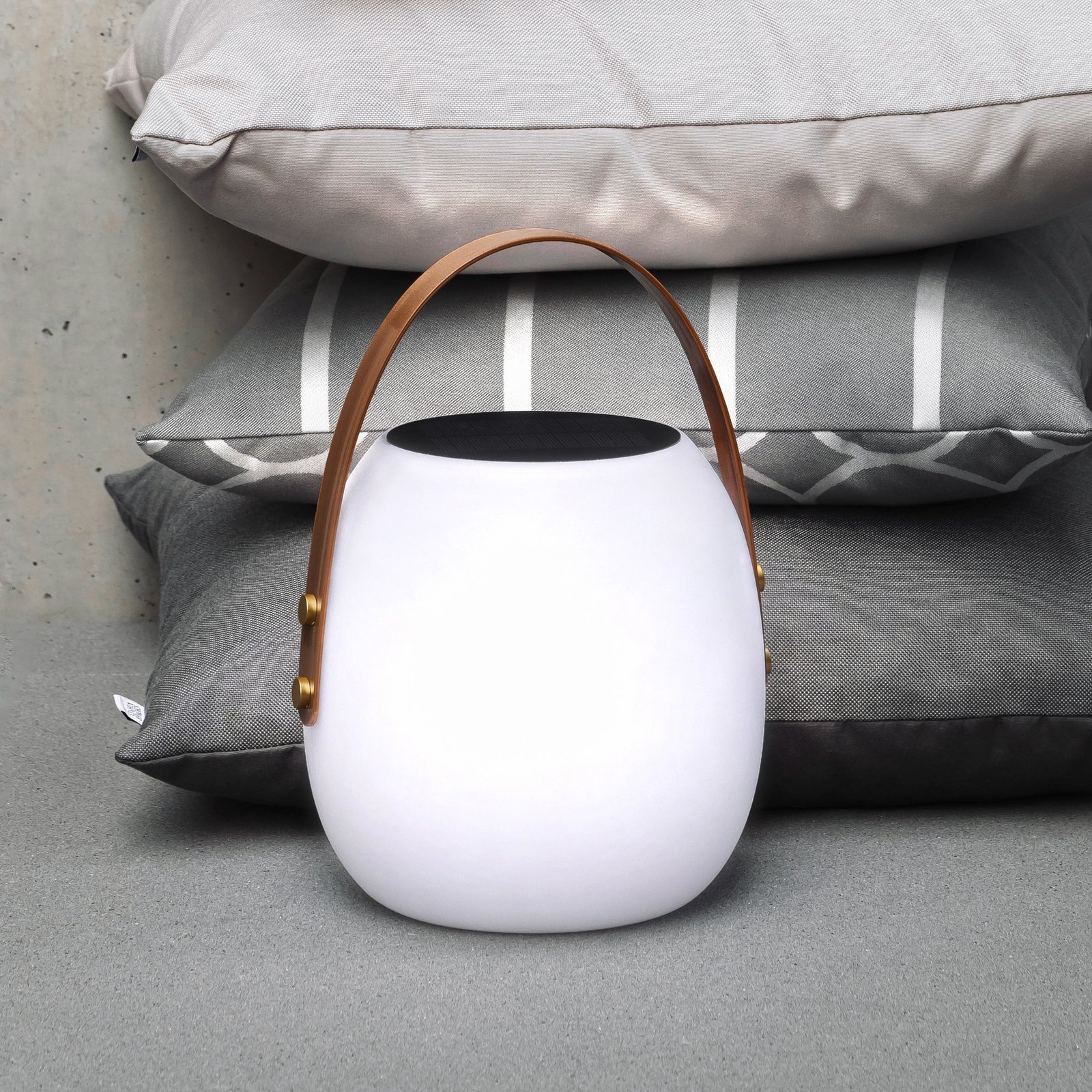 Schöner Wohnen Bell -LED-akkupöytälamppu, K 34 cm