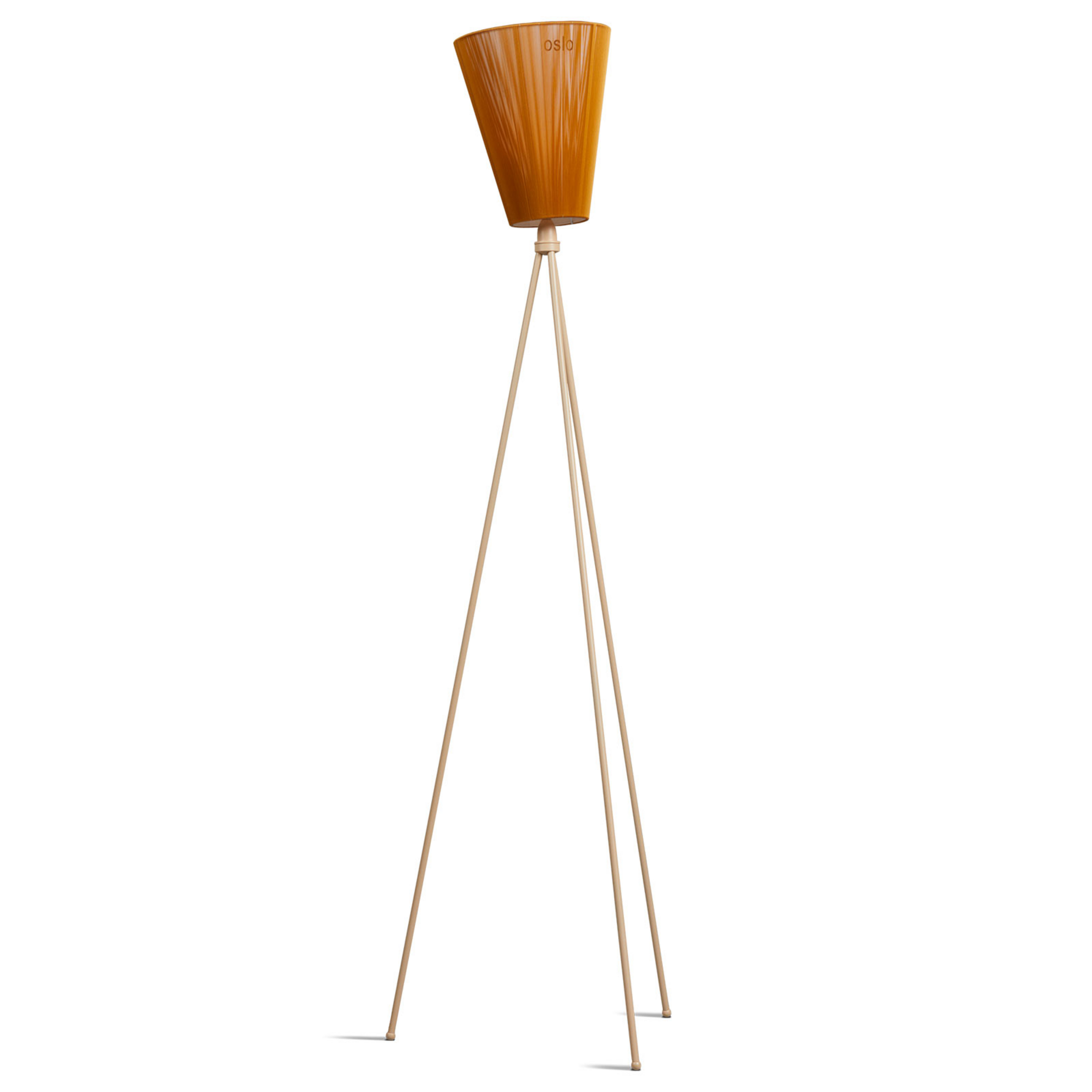 Oslo Wood Stehleuchte Beige/Caramel - Northern