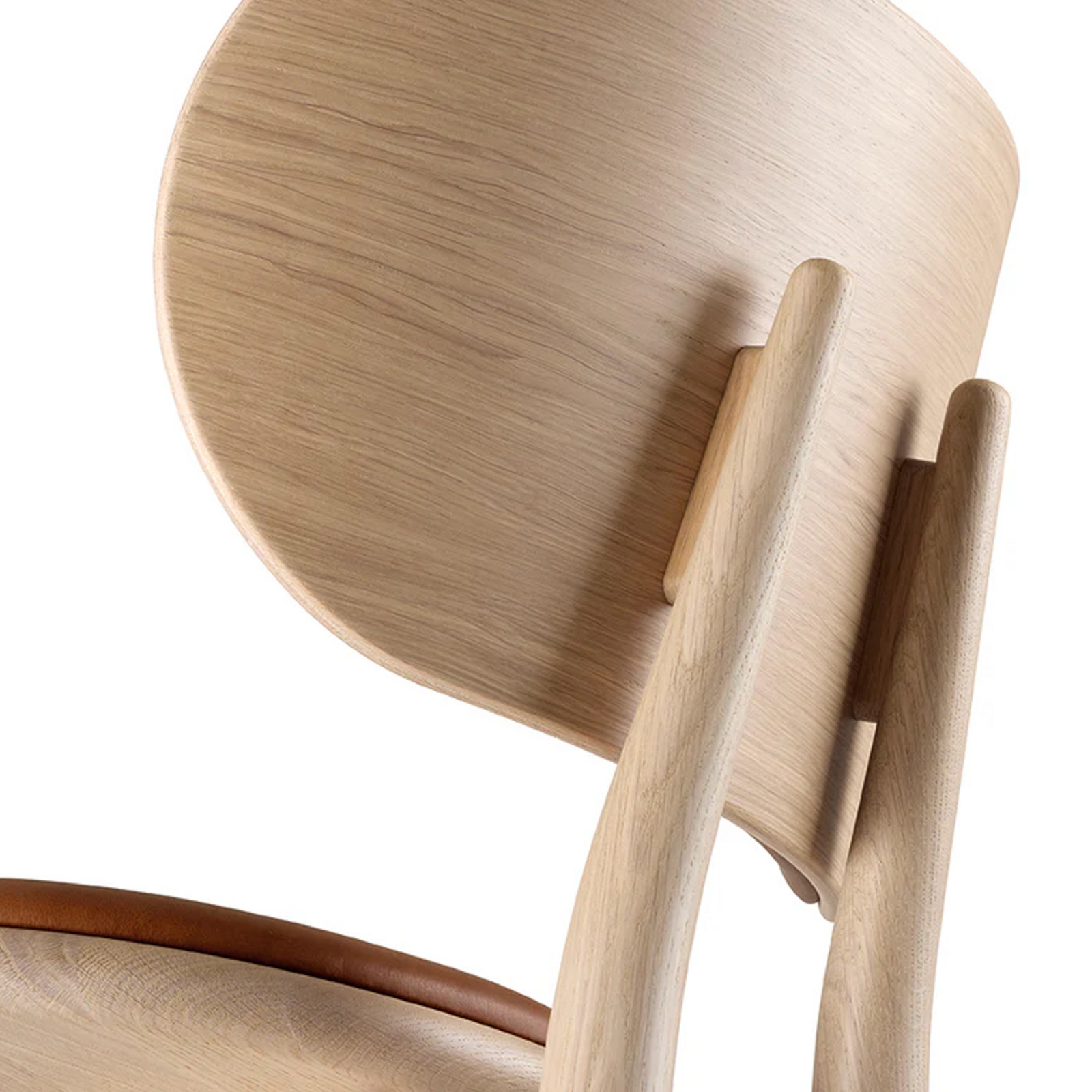 Barhocker, braun, Eiche matt/Leder, Höhe 104 cm - Mater Barhocker, braun, Eiche matt/Leder, Höhe 104 cm - Mater
