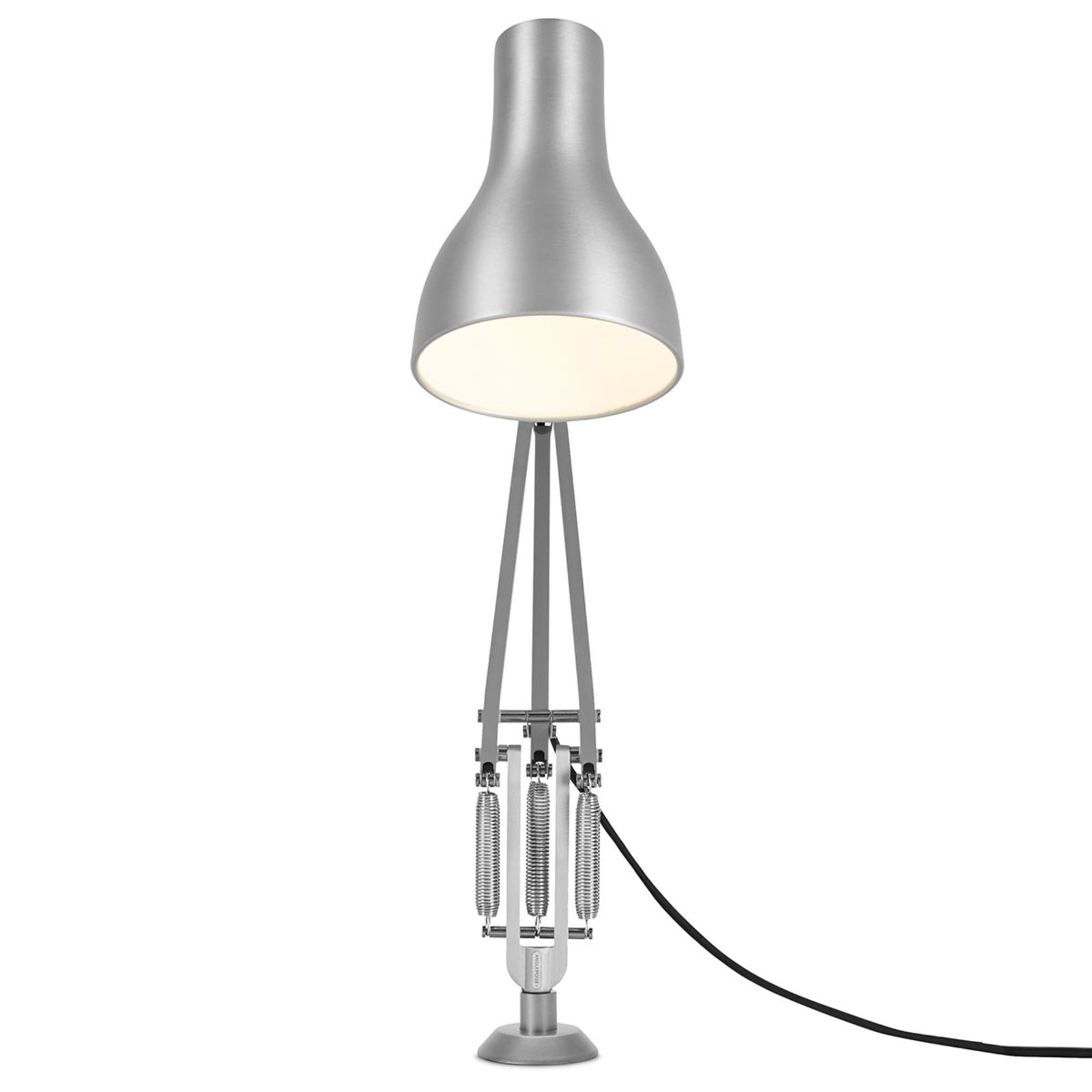 Anglepoise Type 75 stolní lampa šroubovací stříbro