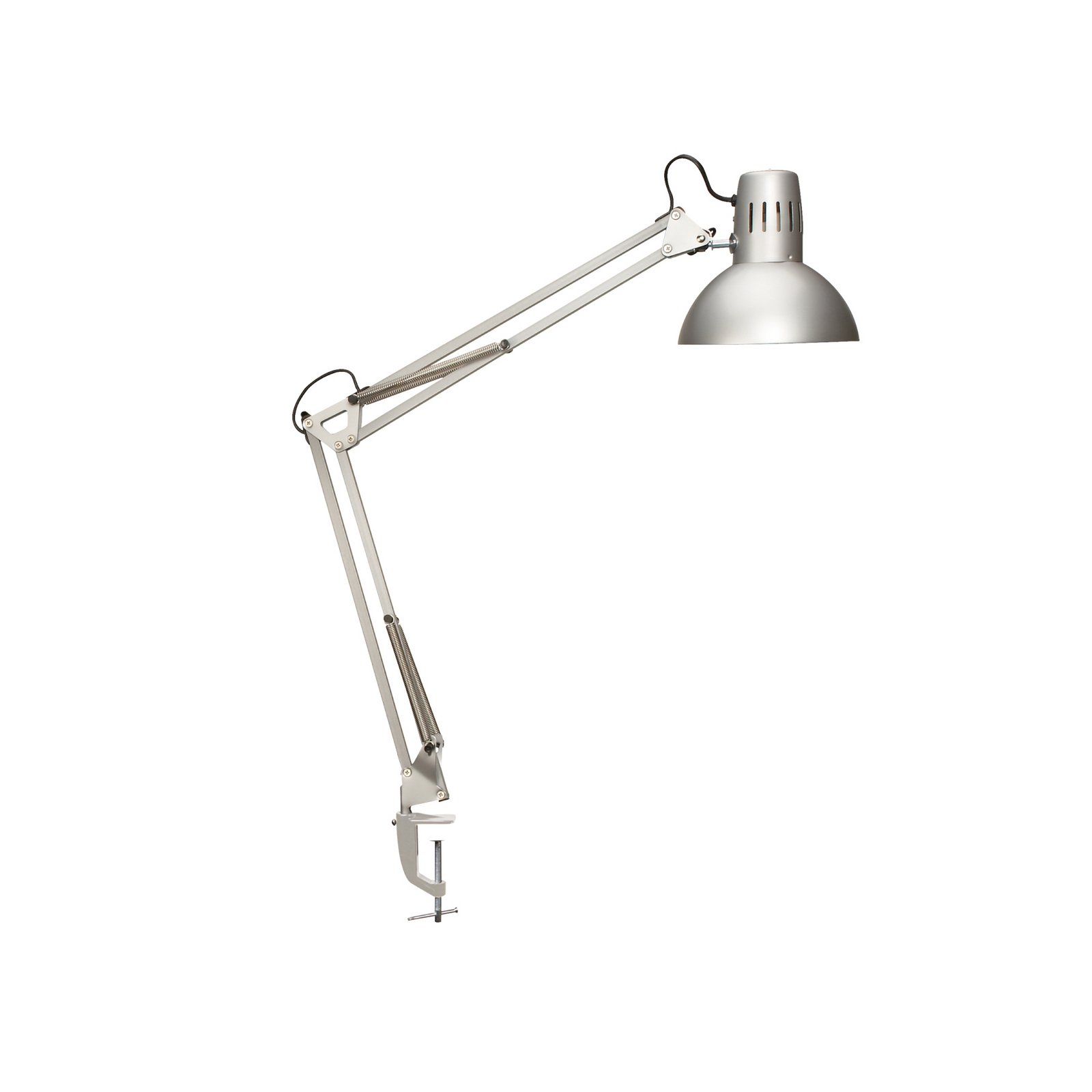 LED svietidlo MAULstudy, strieborná farba, oceľ, výška 44 cm