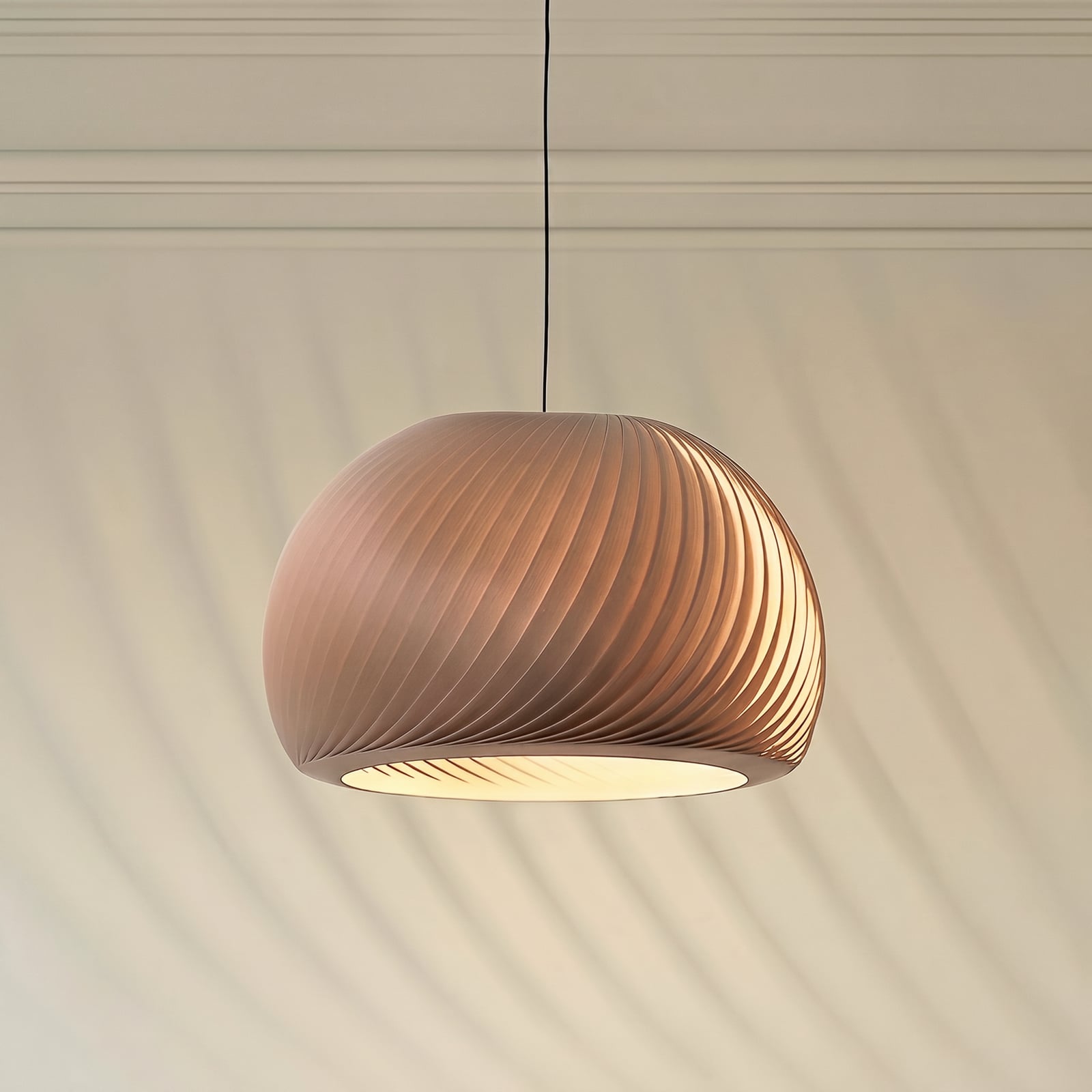 Hengelampe Janne, bøk, Ø 53 cm, E27