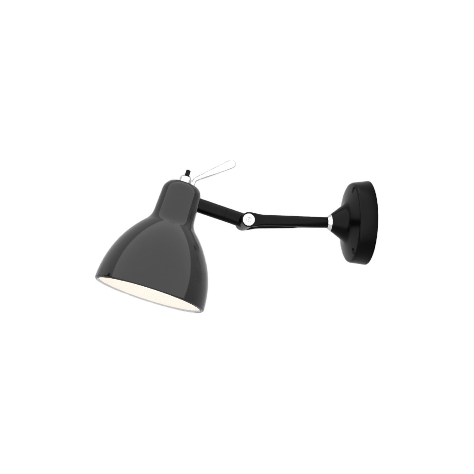 Luxy H0 Wall Lamp/Ceiling Lamp Black/Black - Rotaliana