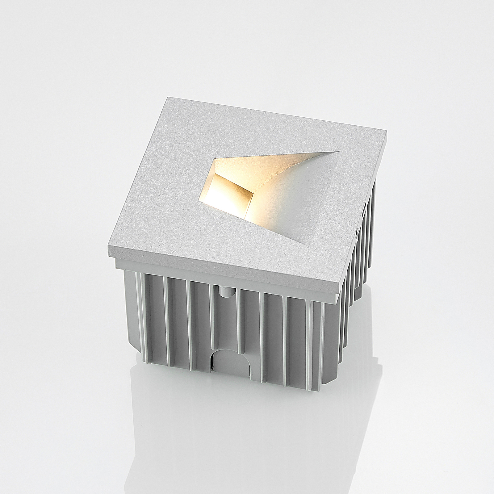 Arcchio Lasca stenska svetilka za vgradnjo, srebrna, G9, IP65