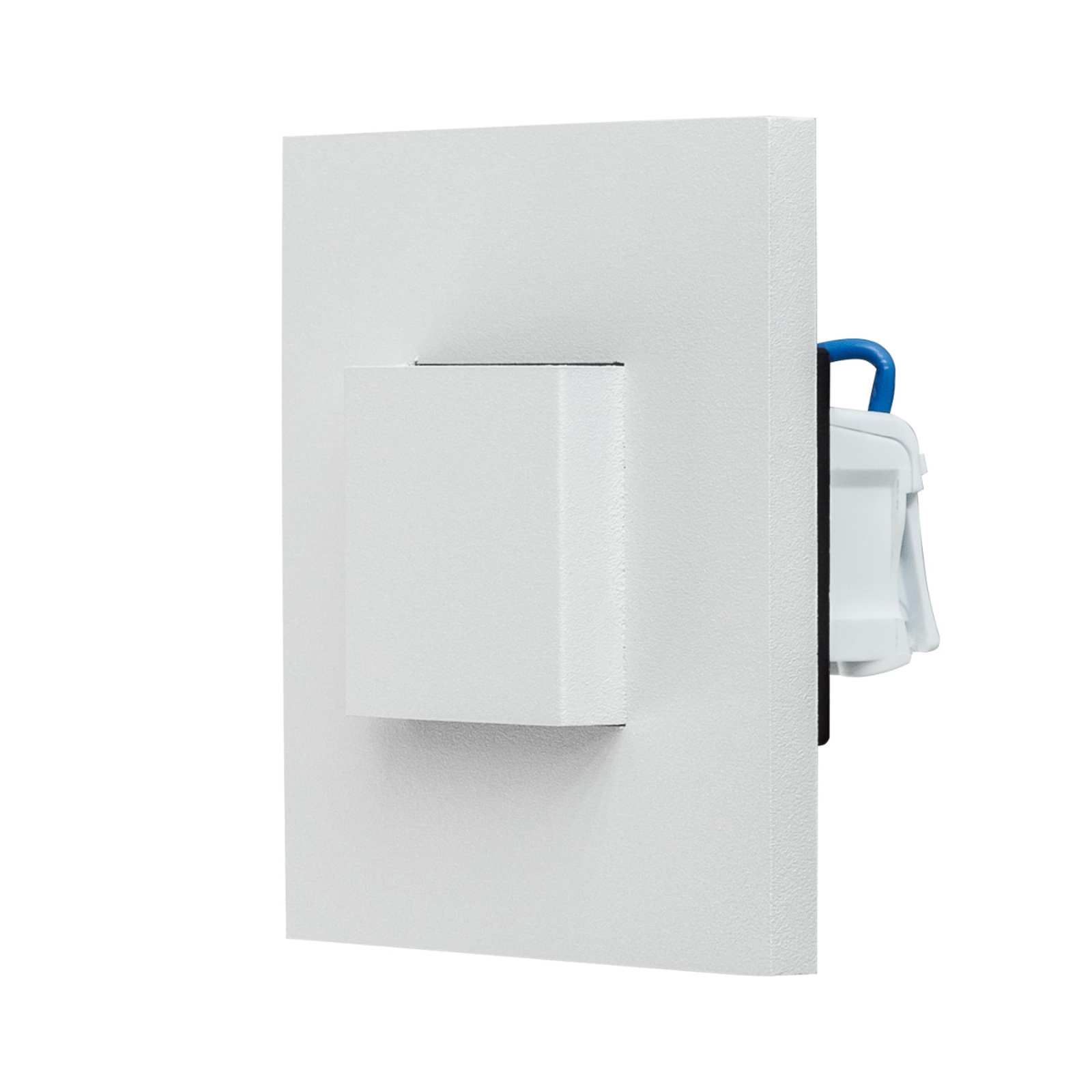 EVN LQ230 LED recessed wall light up/down white, for Hallway, stainless steel, plastic, energy efficiency: A, L: 7.6 cm, W: 7.6 cm