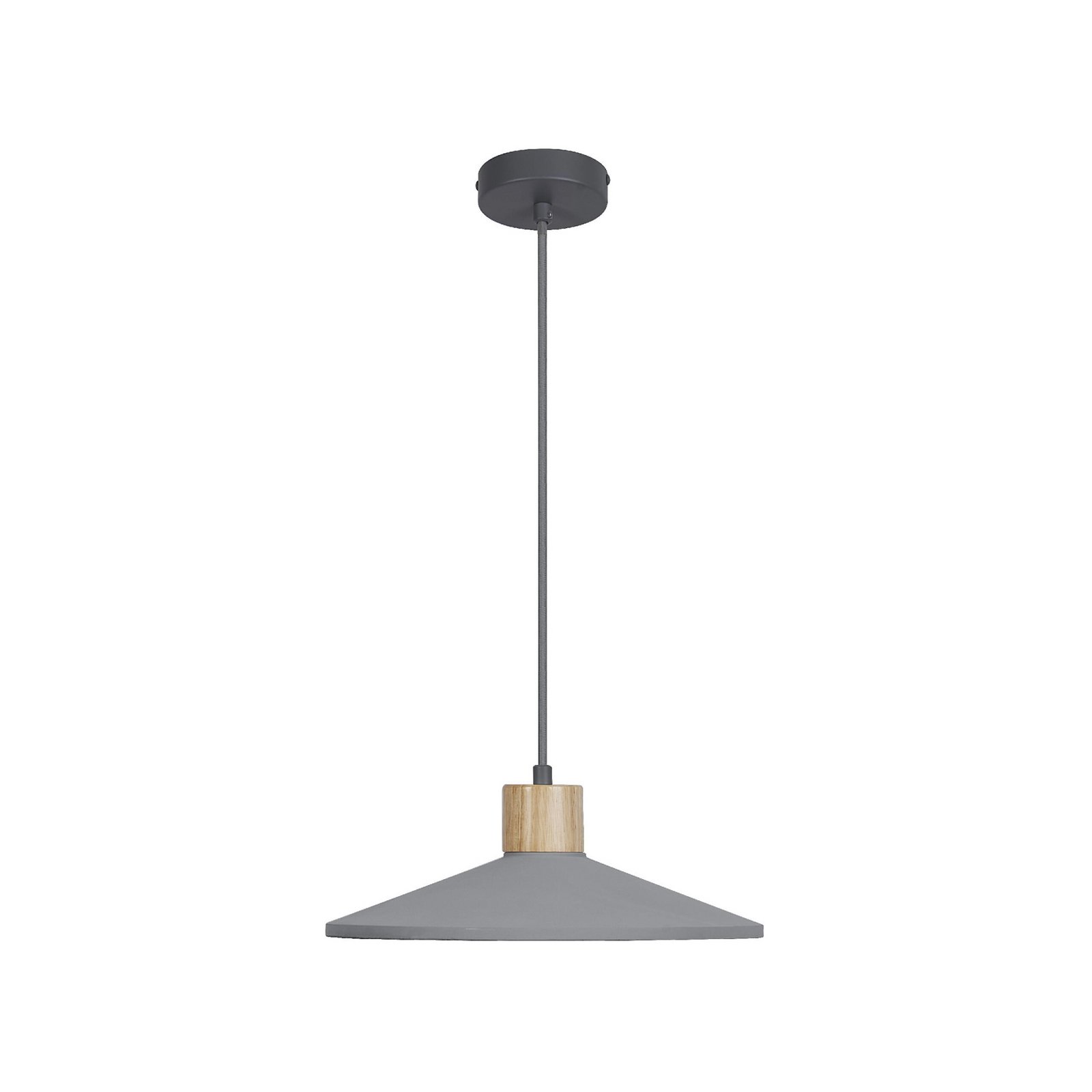 OSRAM Hängeleuchte CONCRETE WOOD, grau, Ø 32 cm, Beton, E27