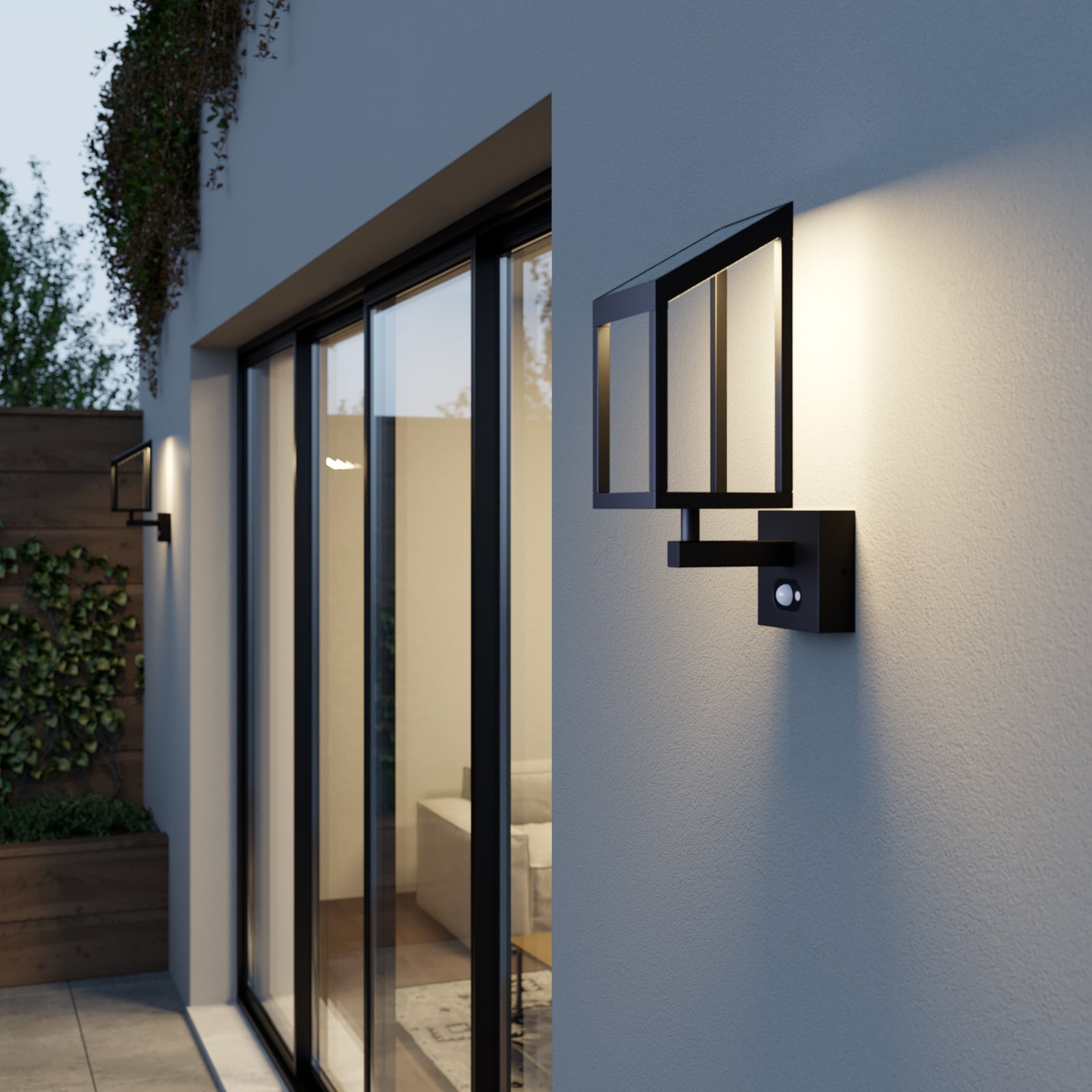 Timeo LED Celulă Solară Aplică de Perete Graphite - Lucande