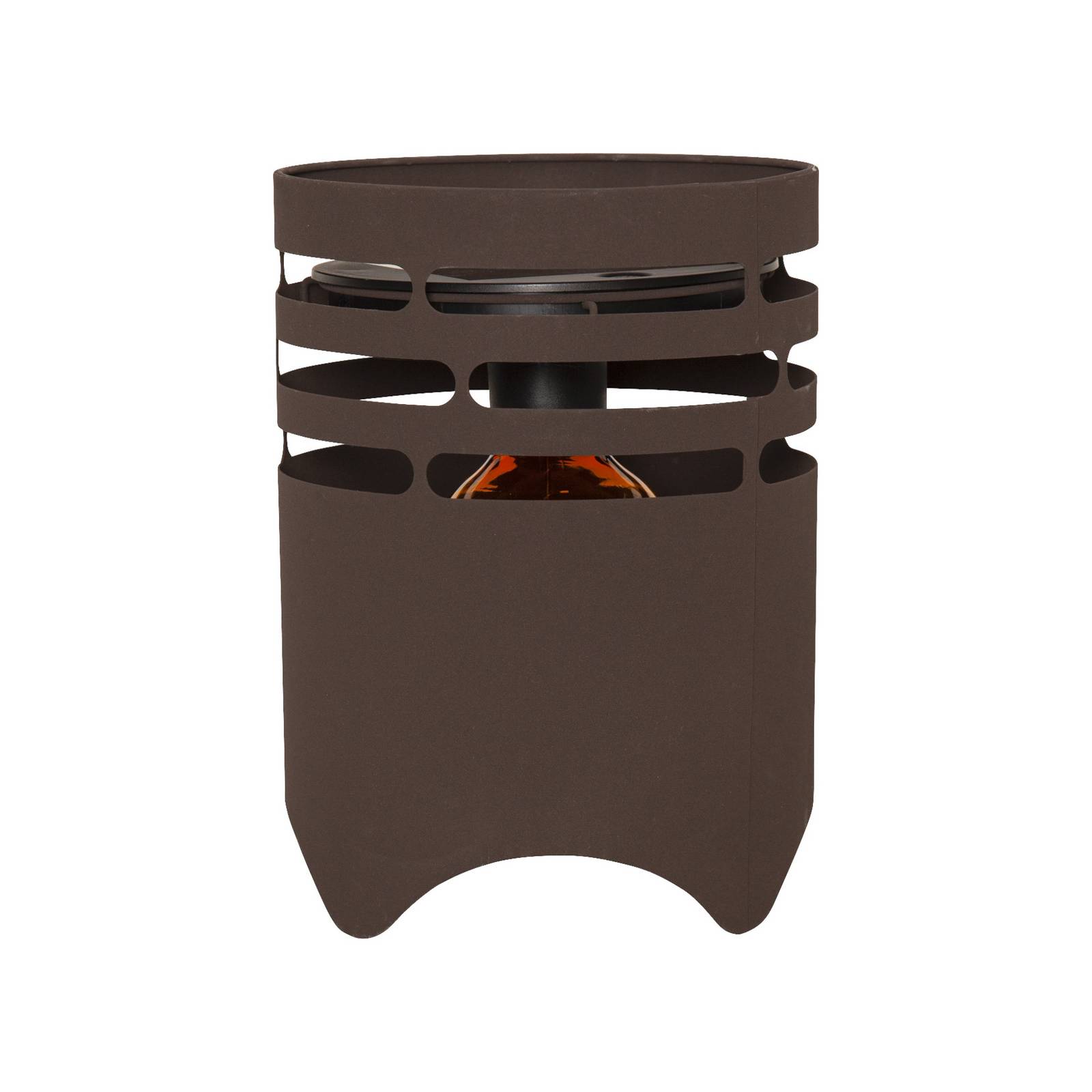 LED-Solarleuchte Marron, Höhe 25 cm, braun, Metall, USB-C