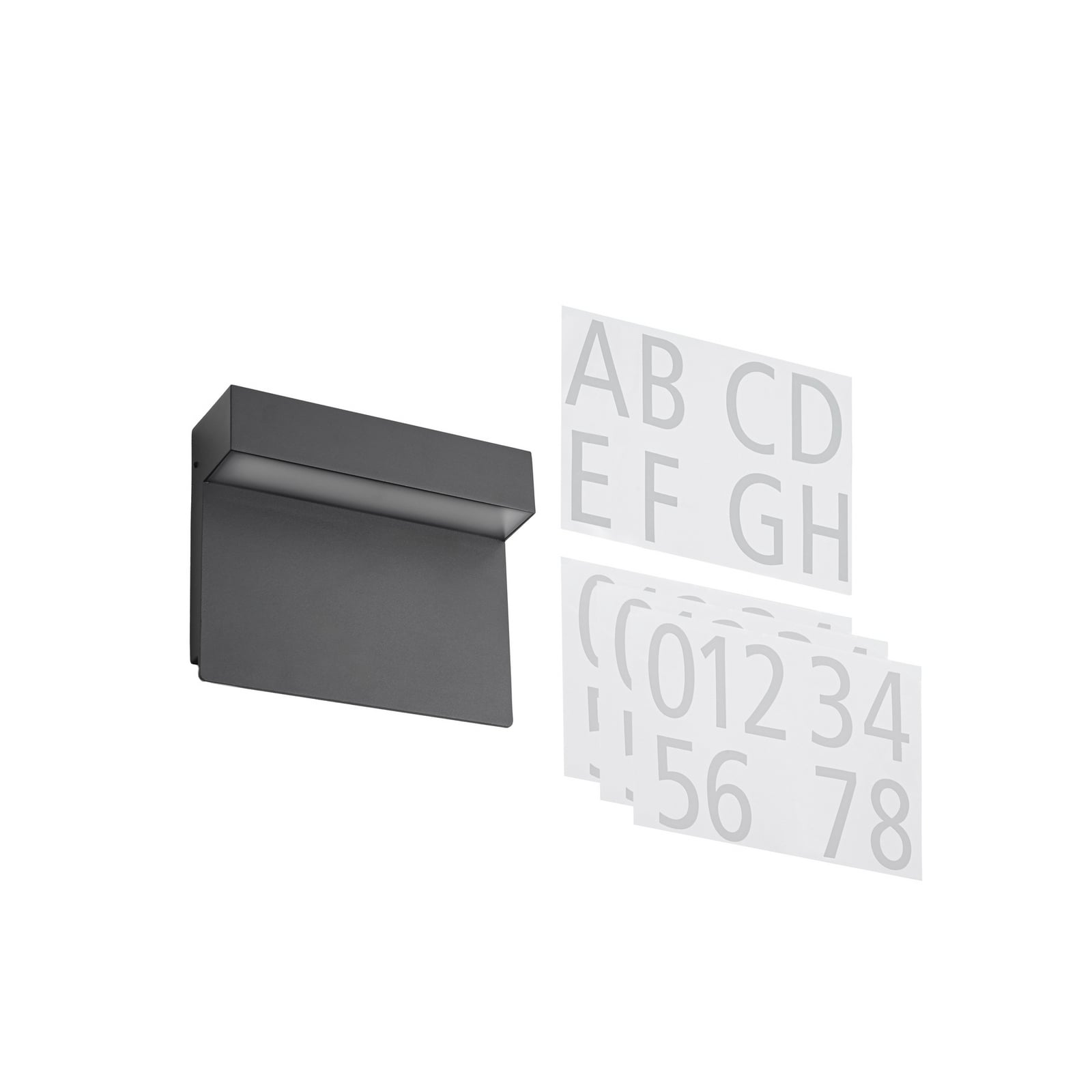 Kalero LED buiten wandlamp, sensor, huisnummer, CCT - Lucande Kalero LED buiten wandlamp, sensor, huisnummer, CCT - Lucande