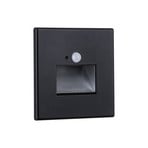 Paulmann LED-anduriga seina sisseehitatav lamp Edge Quadro must 8 cm