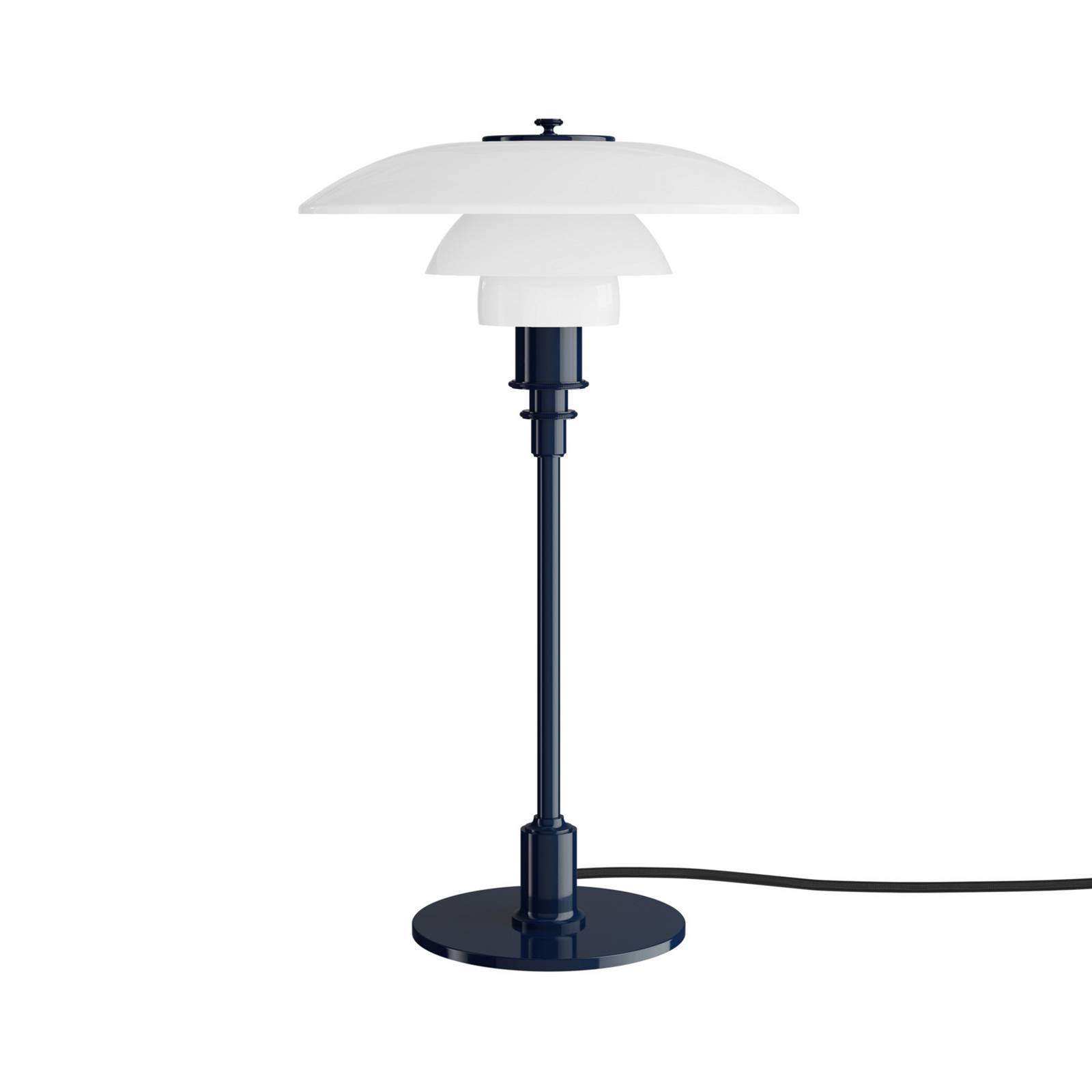 Louis Poulsen Tischlampe PH 3/2, dunkelblau, Ø 28 cm