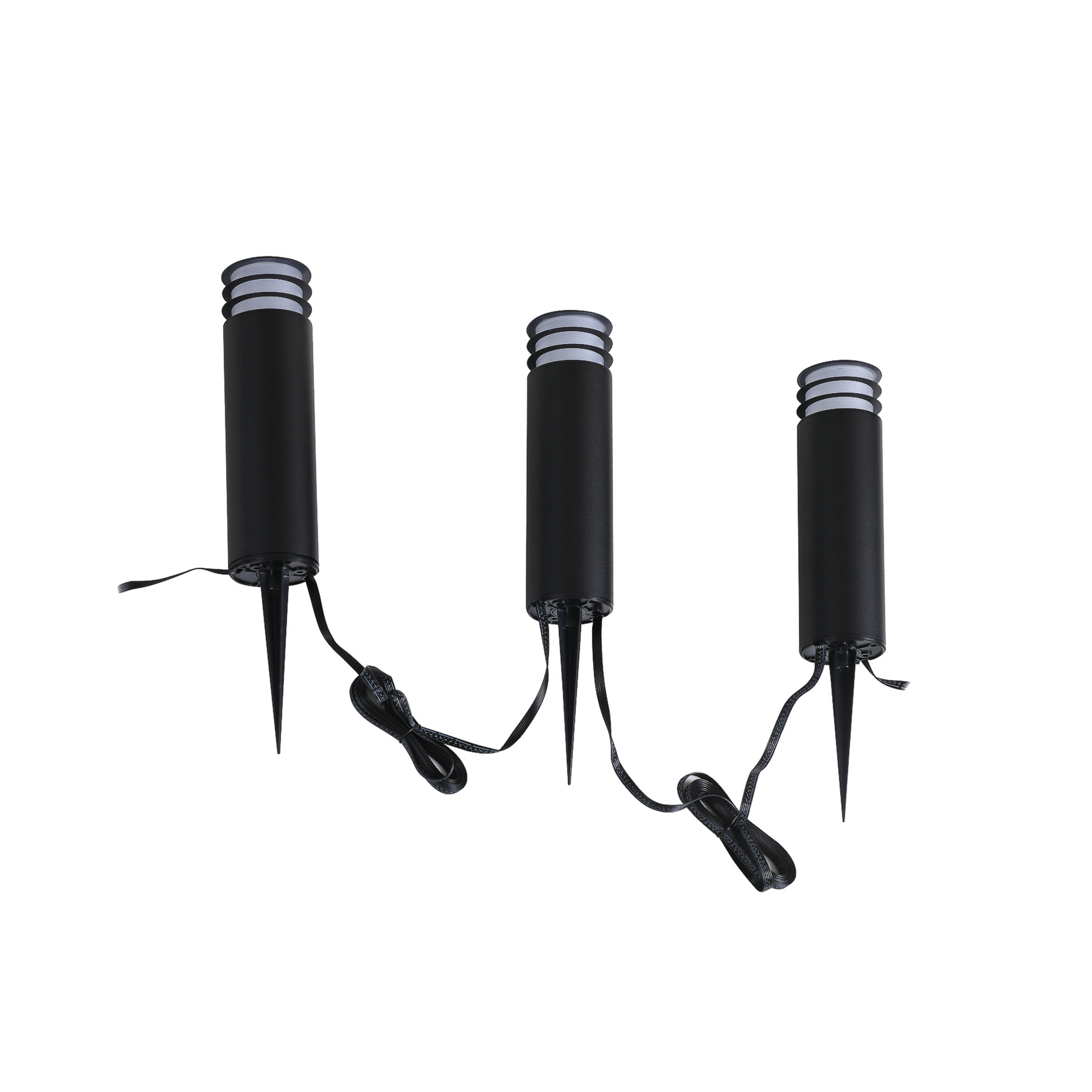 Kaelo LED Smart Lampada da Giardino w/Picco di terra 3 pcs. Nero - Lindby