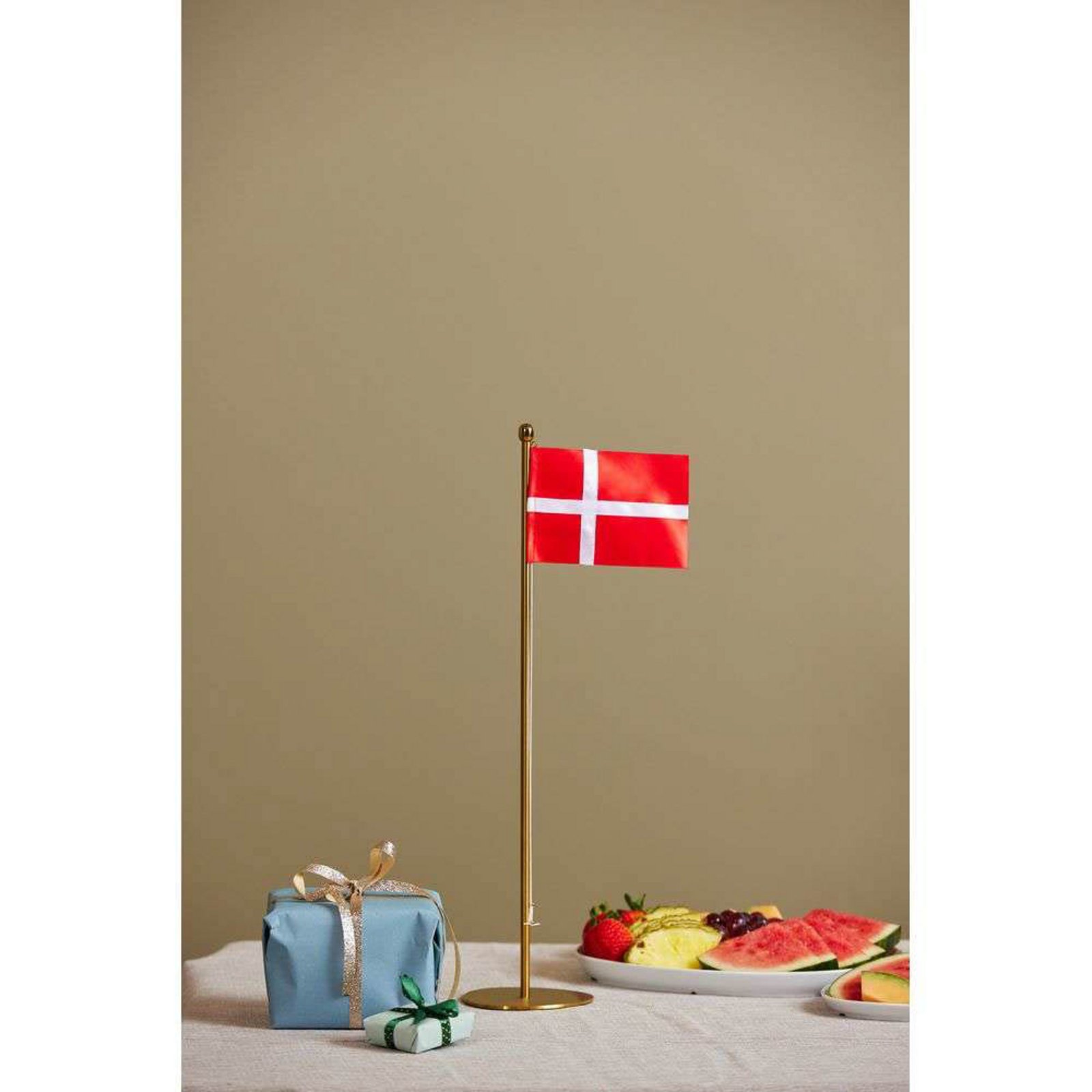 Bordflagstang H50 m/Dansk Flag Messing - Piet Hein