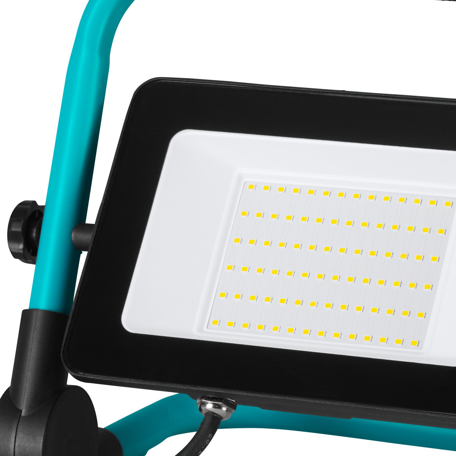 LED-välisvalgustid Avelar, must/türkiis, laius 31 cm, metall