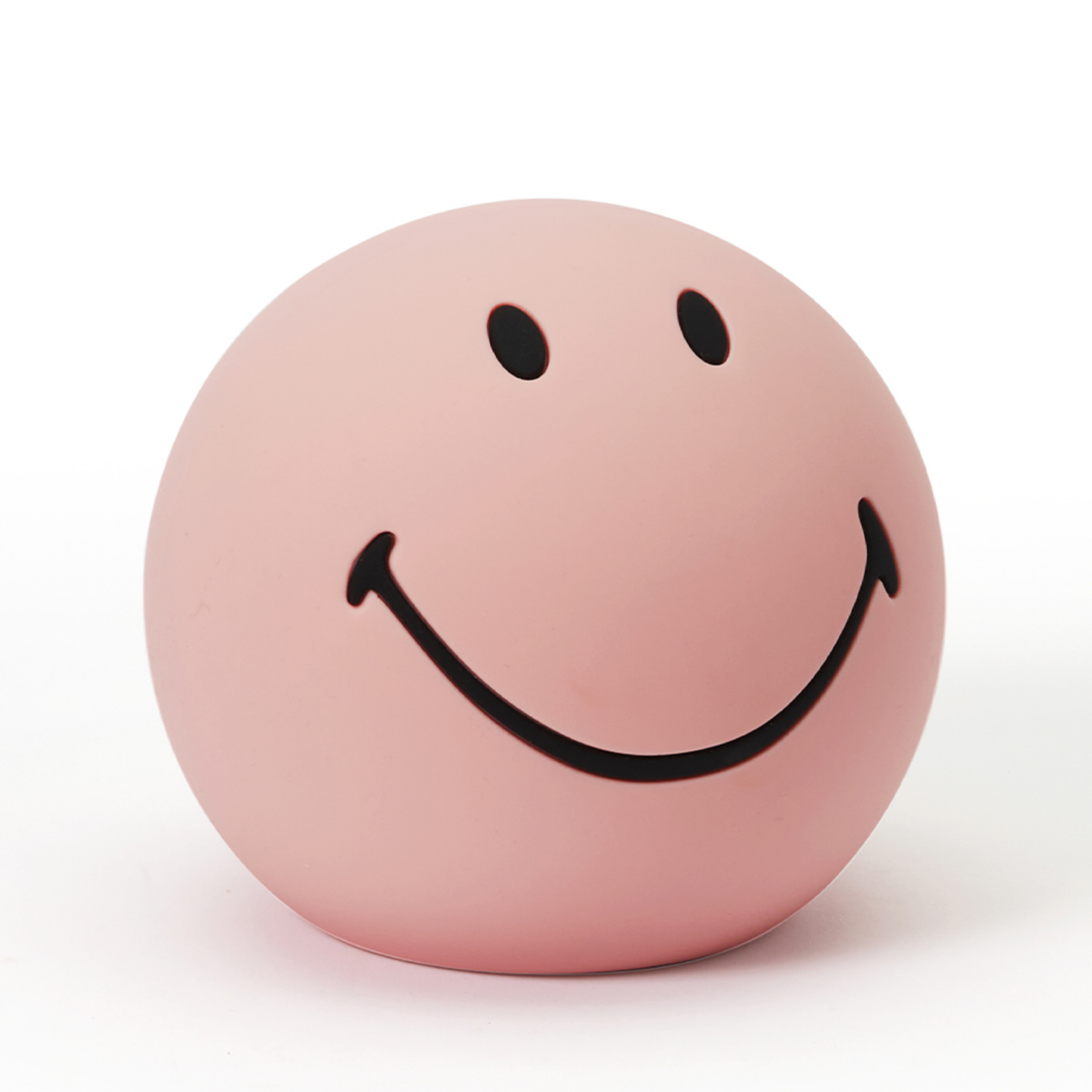 Lampa stołowa LED Smiley z baterią, różowa, silikonowa – Mr Maria