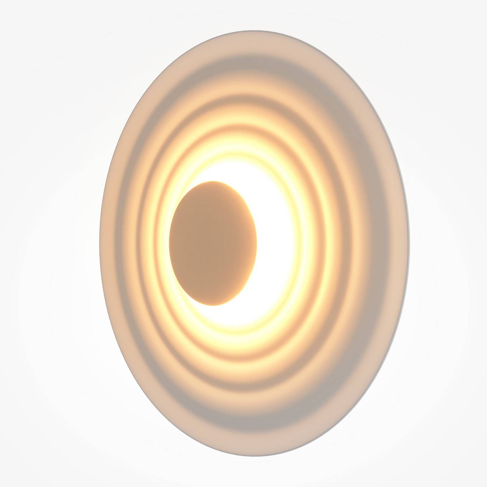 Maytoni LED-Wandleuchte Nami, weiß, Ø 40 cm, Aluminium