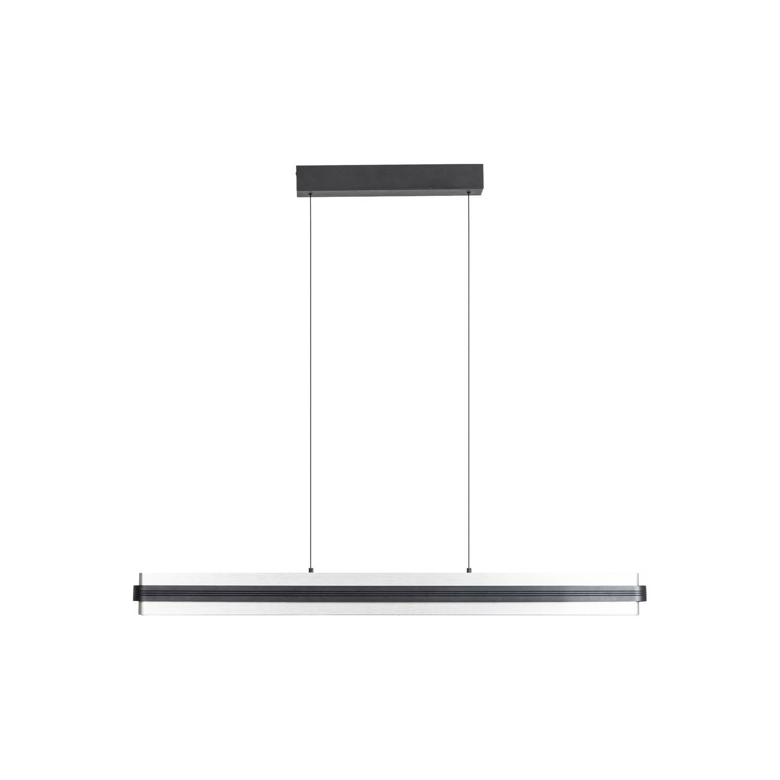 Lucande LED-Hängeleuchte Tarnin, schwarz/nickel, 98 cm