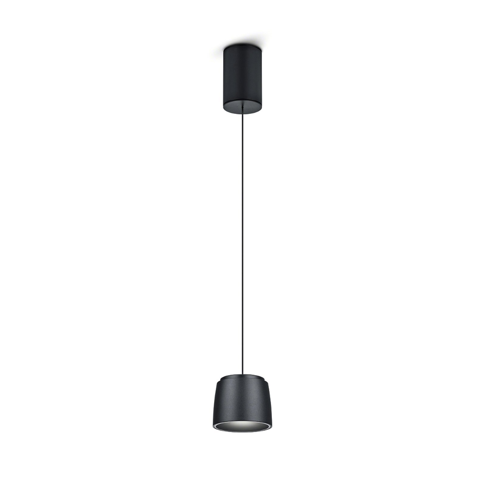 Helestra Ove LED-hänglampa Ø9,5cm 927 svart