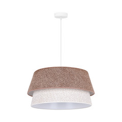 Hængelampe Boucle, Ø 50 cm, cappucchino/ecru