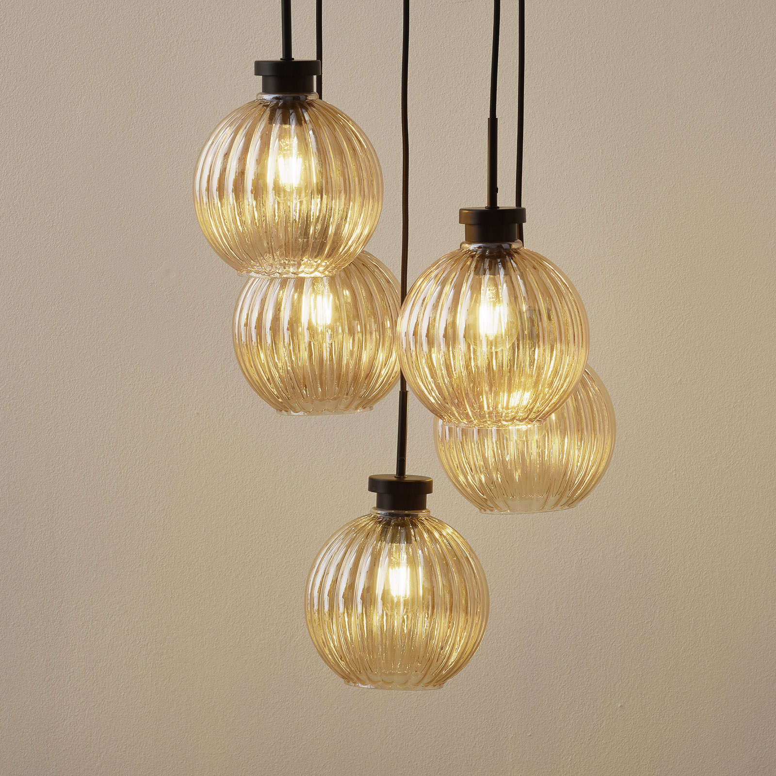 Zucca pendant light, 5-bulb