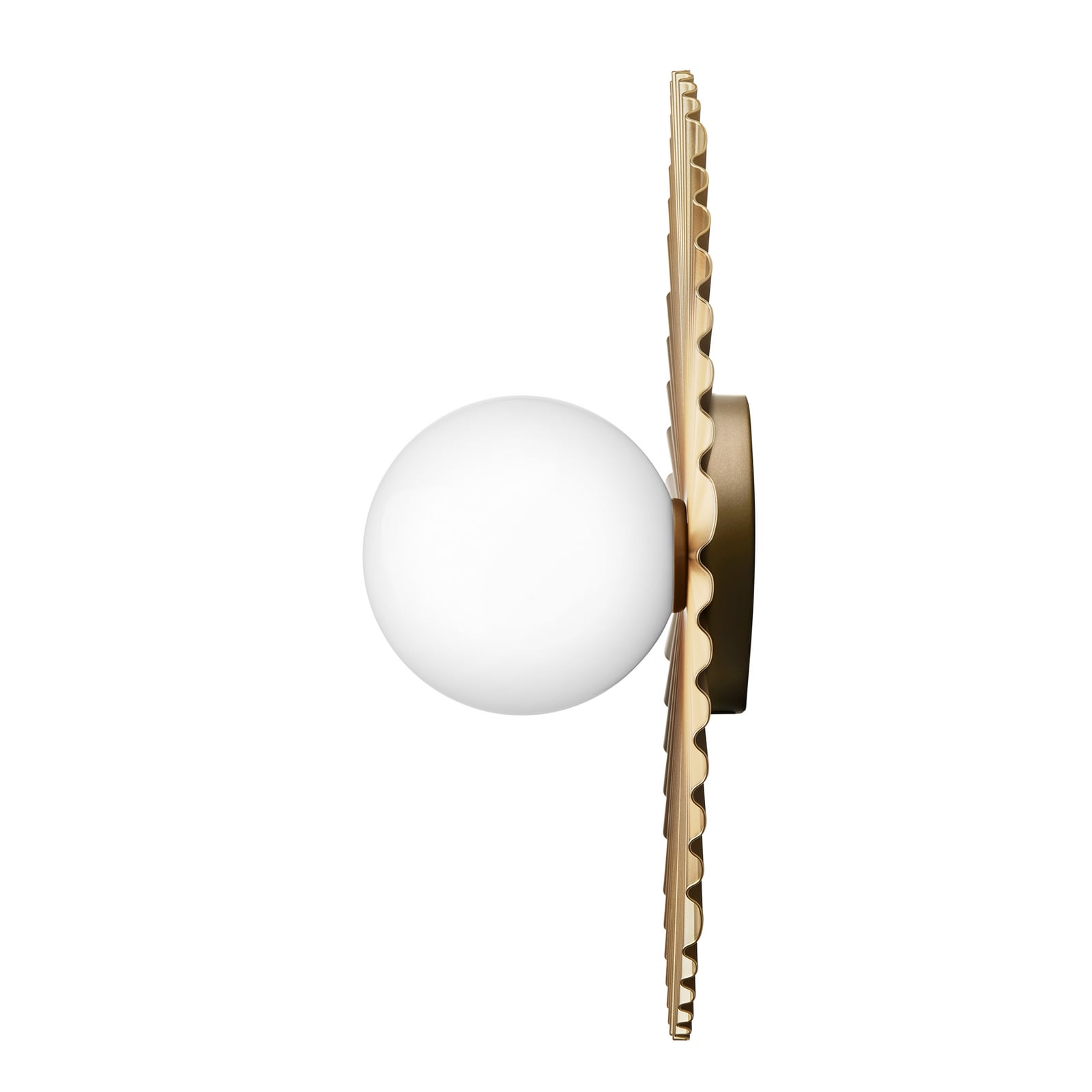 Liila Muuse Wall/Ceiling Lamp IP44 Medium Nordic Gold/Opal - Nuura