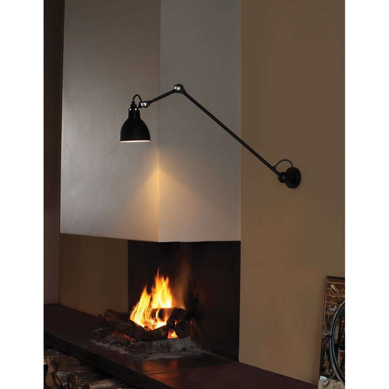 304L60 Aplică de Perete Black/Copper - Lampe Gras