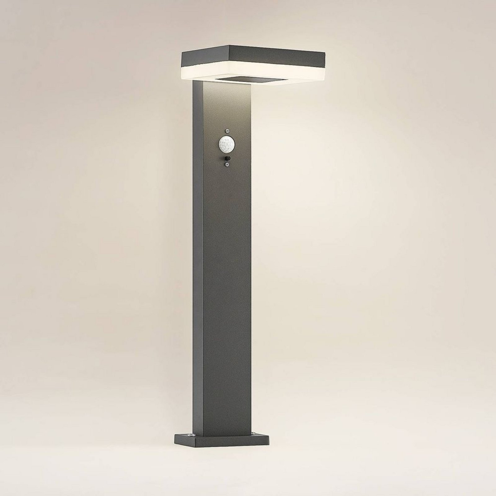 Laira Solar Cell Garden Lamp w/Sensor Anthracite - Lindby