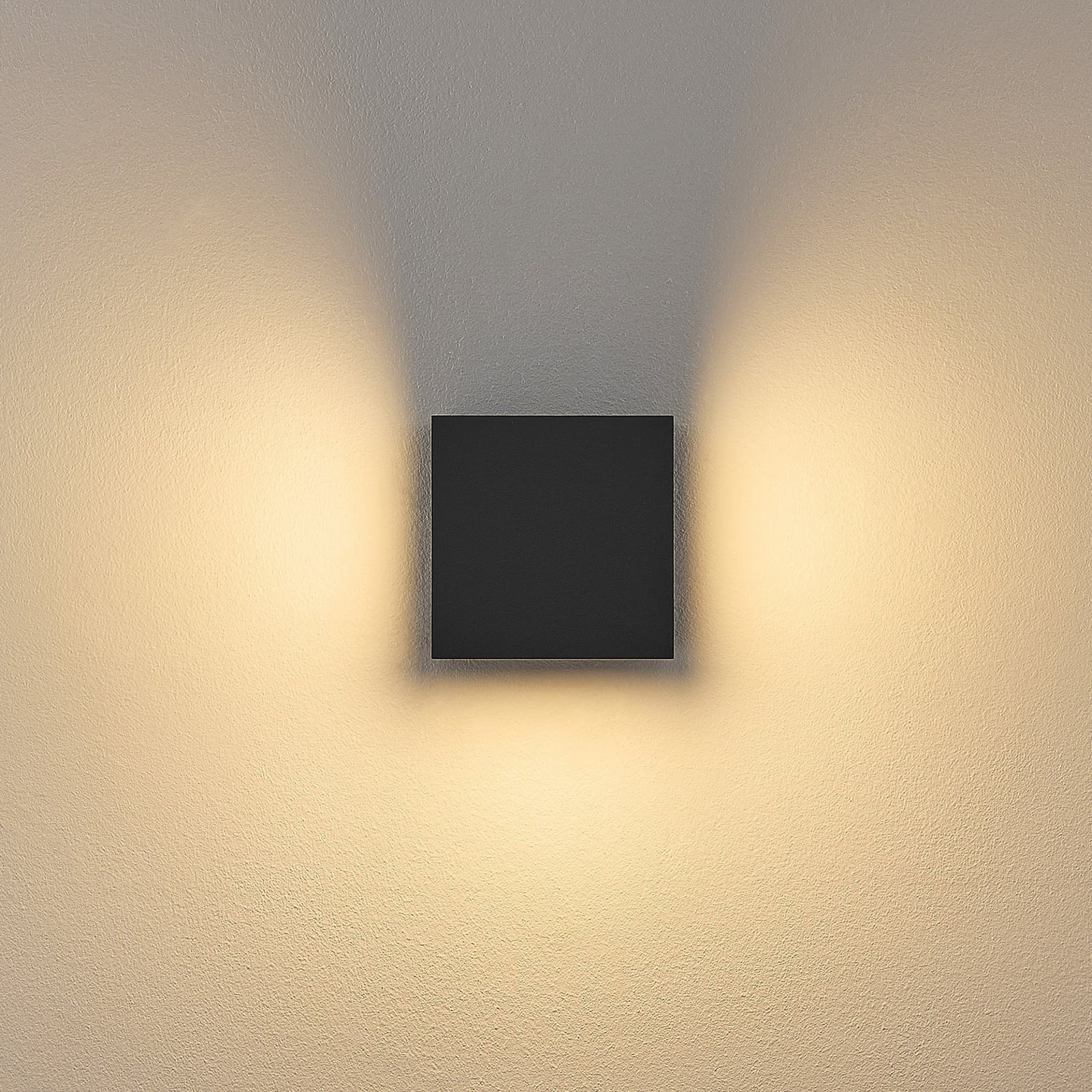 Applique d'extérieur LED FYNN-Y, anthracite, 12 cm, IP65, CCT
