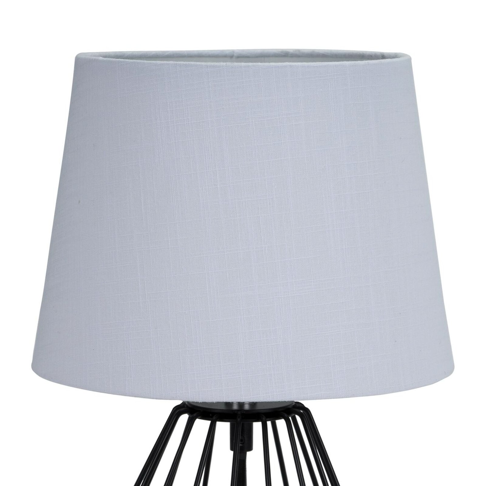 Pauleen table lamp Shiny Diamond, grey, fabric, 32 cm, E27